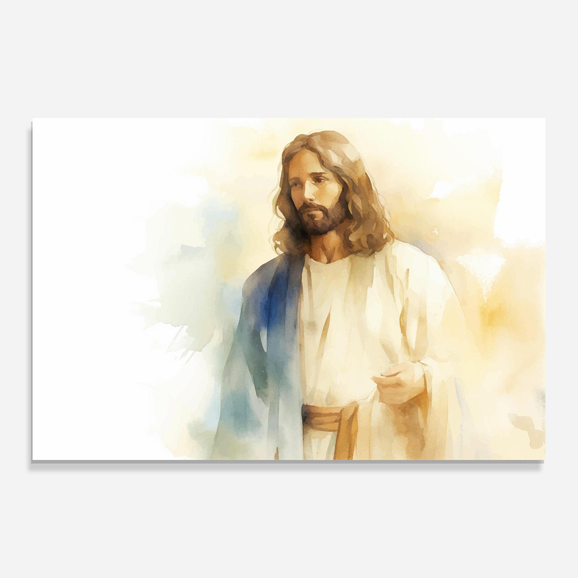 Üvegkép Jesus Light Art mockup 0