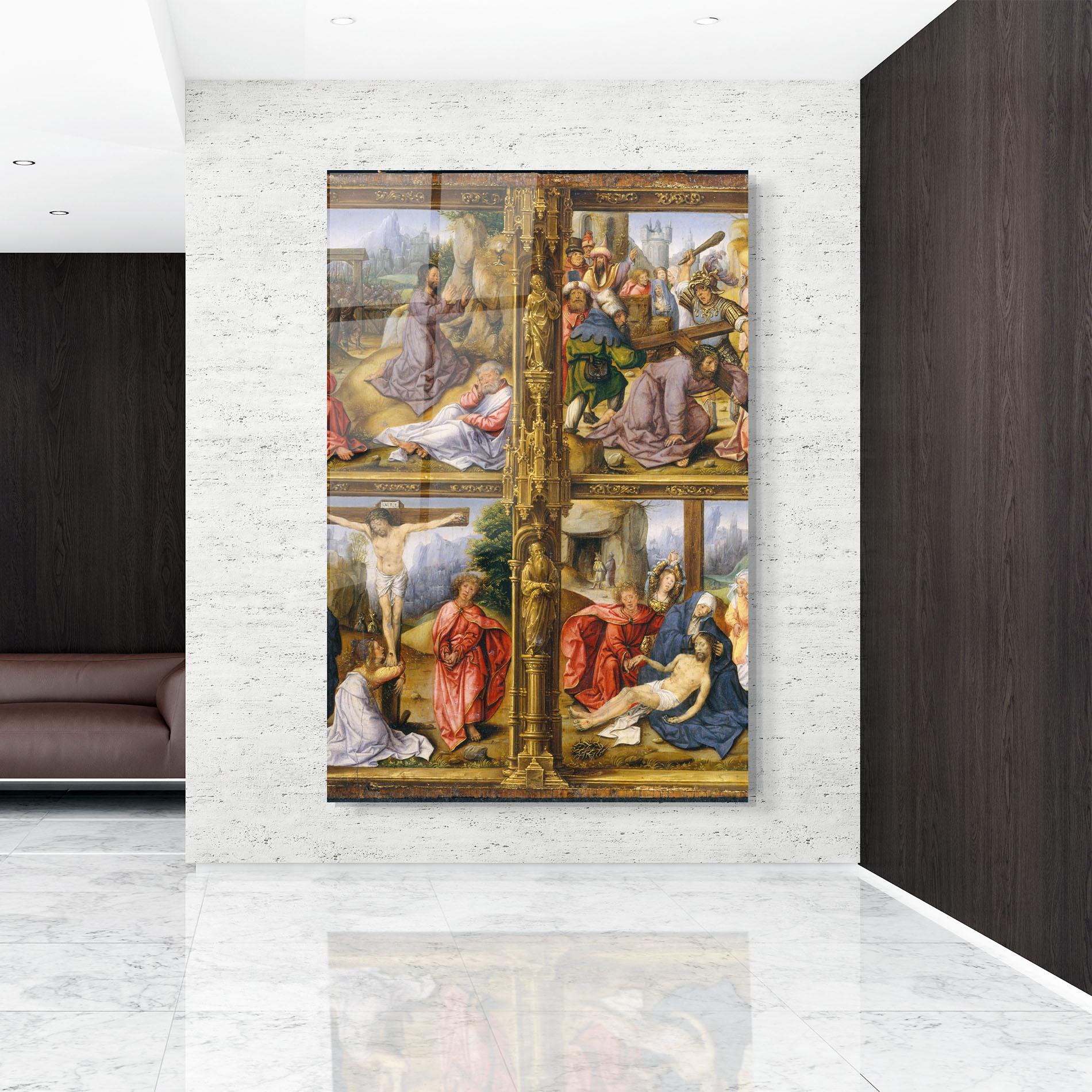 Üvegkép Gold Window View mockup 9