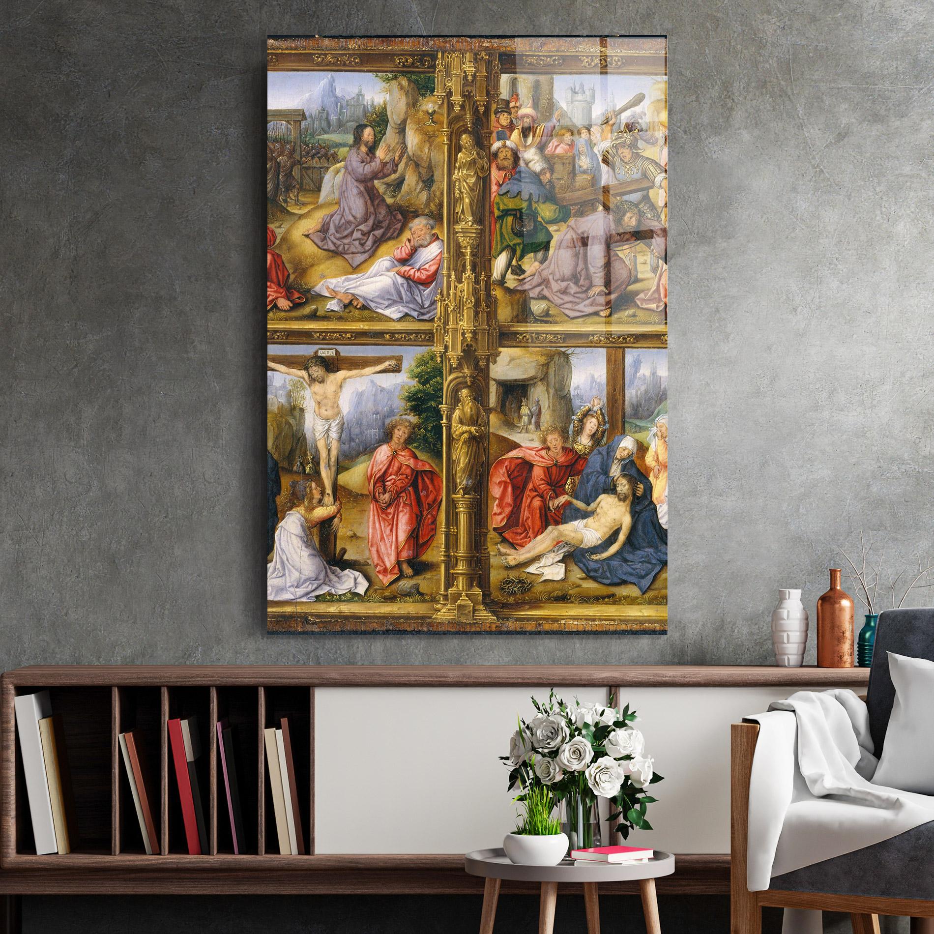 Üvegkép Gold Window View mockup 2