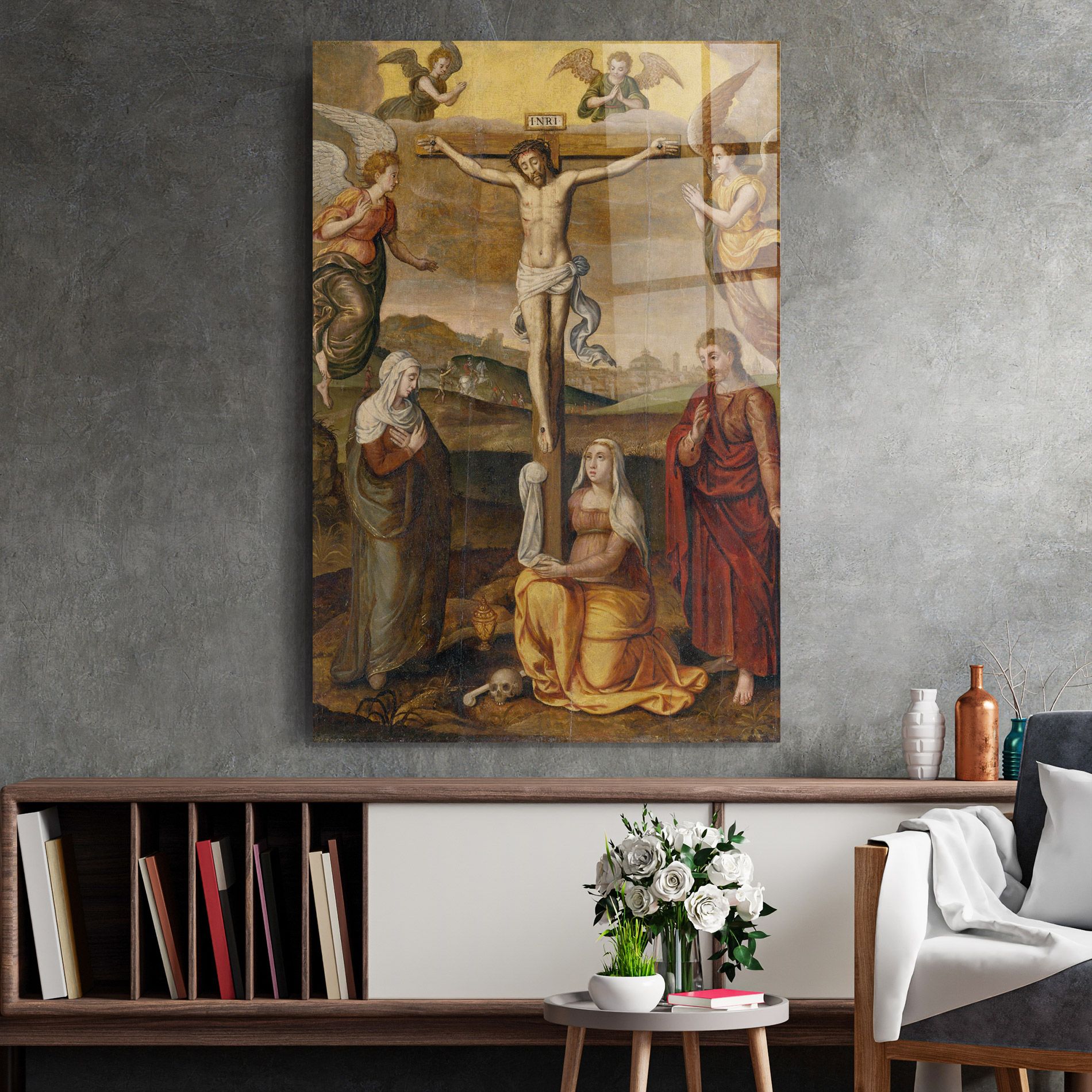 Holding Cross Jesus mockup 2