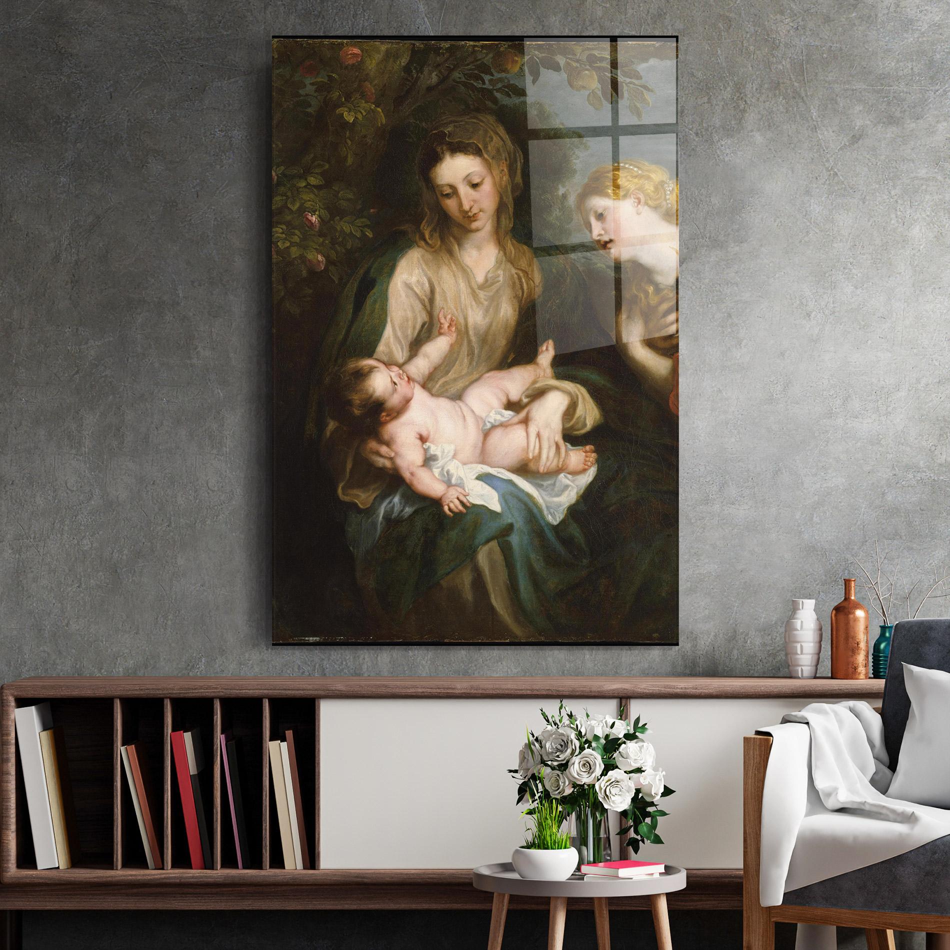 Üvegkép Looking At Baby mockup 2