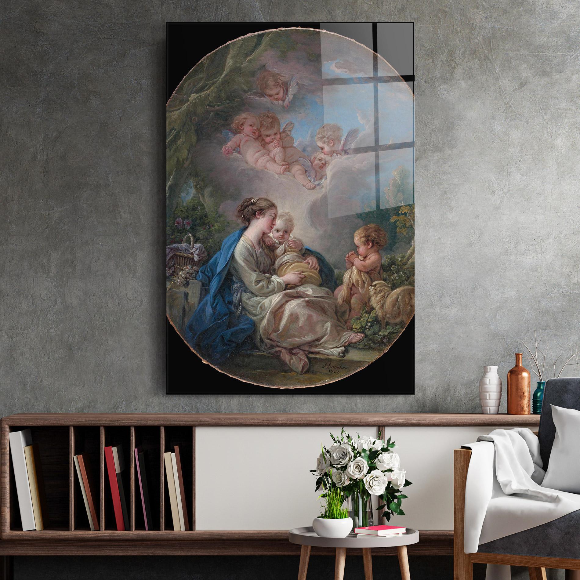 Üvegkép Religious Circle mockup 2