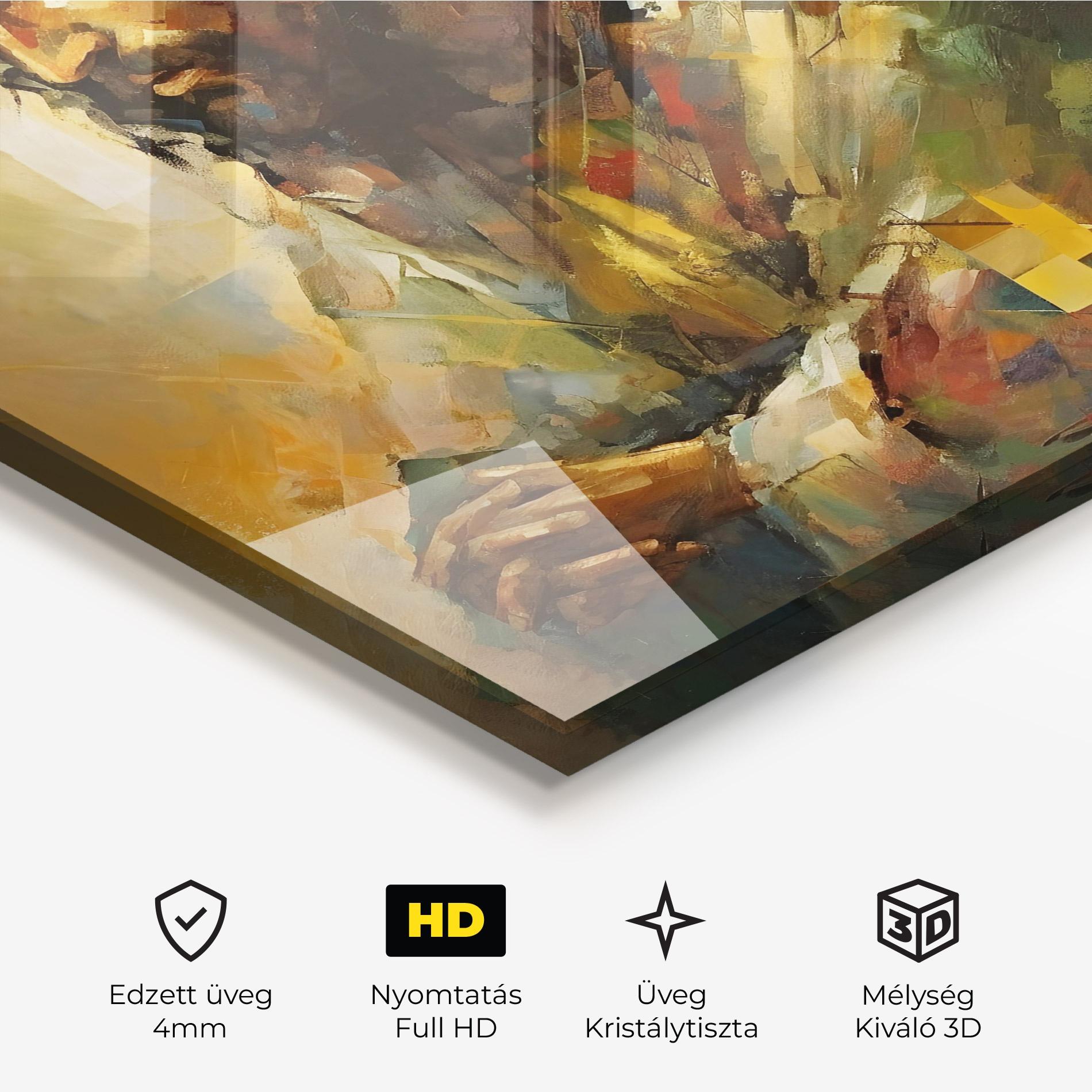 Üvegkép Christ Painting Art mockup 3