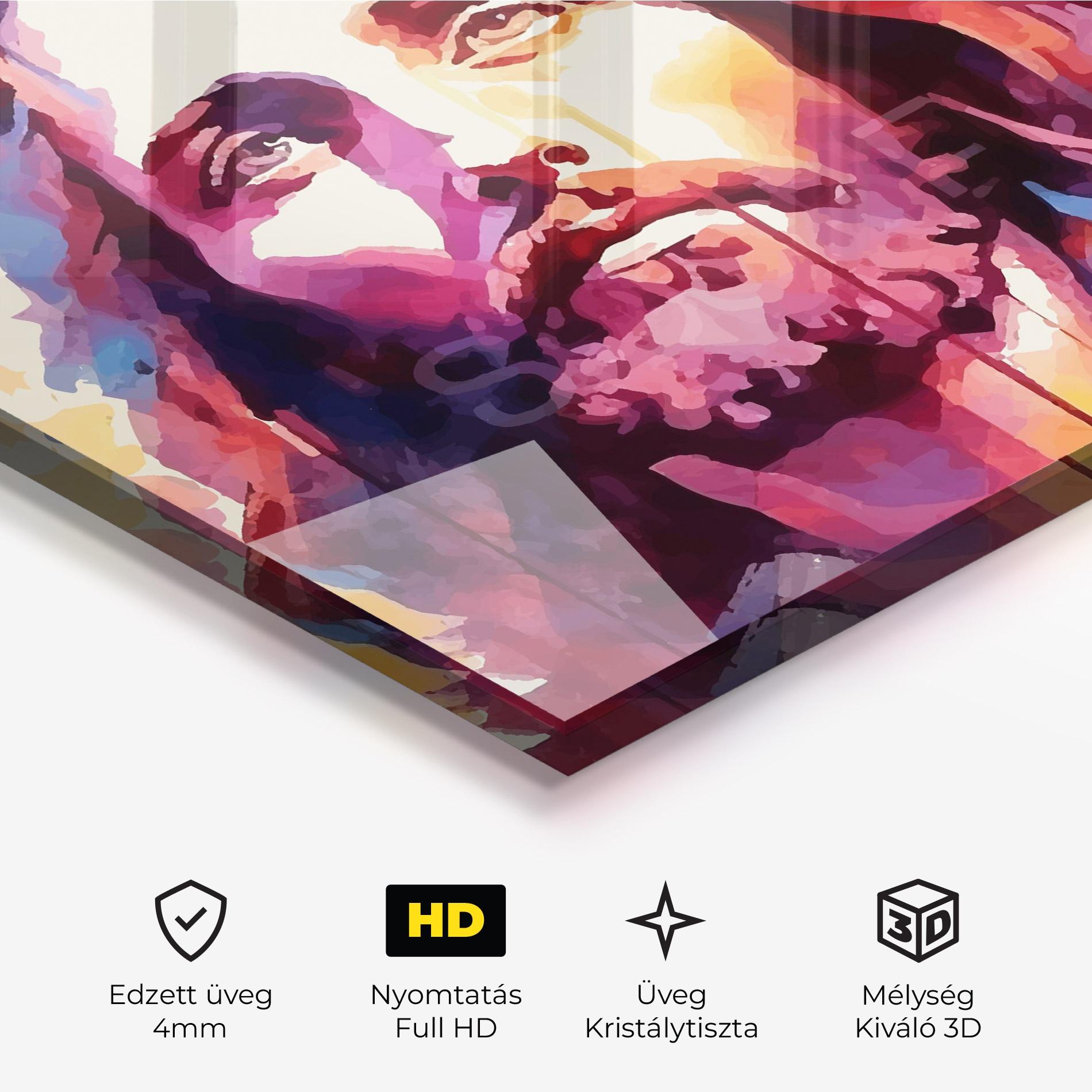 Üvegkép Color Jesus mockup 3