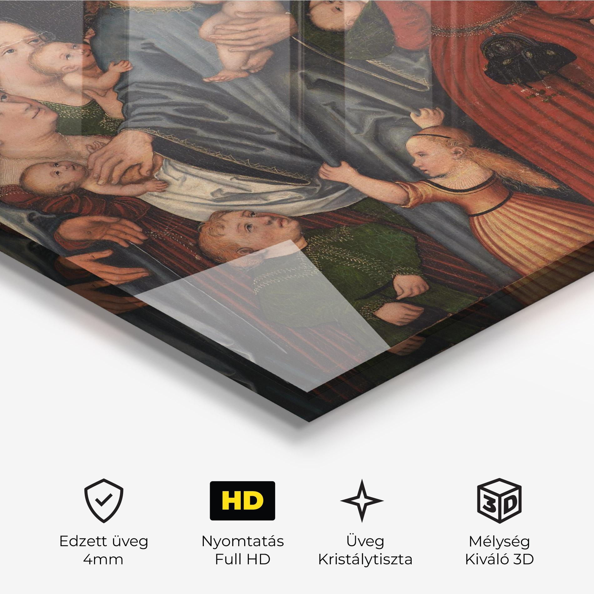 Üvegkép Jesus Old Art mockup 3