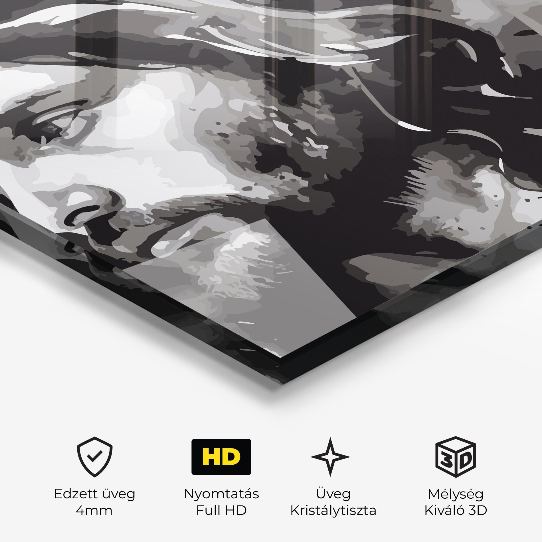 Üvegkép Jesus Watercolor mockup 3