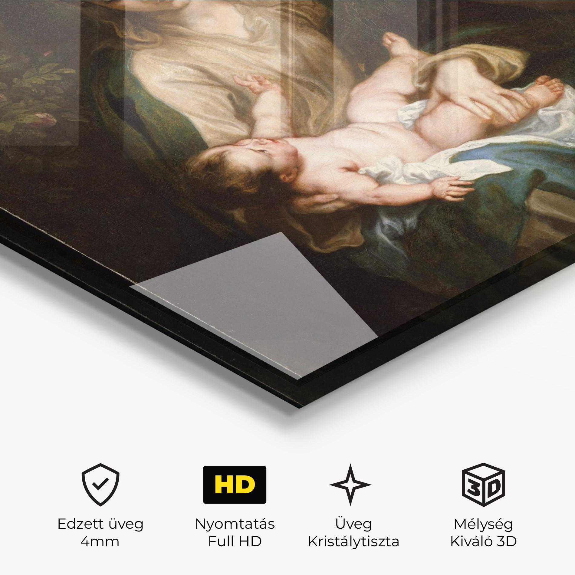 Üvegkép Looking At Baby mockup 3