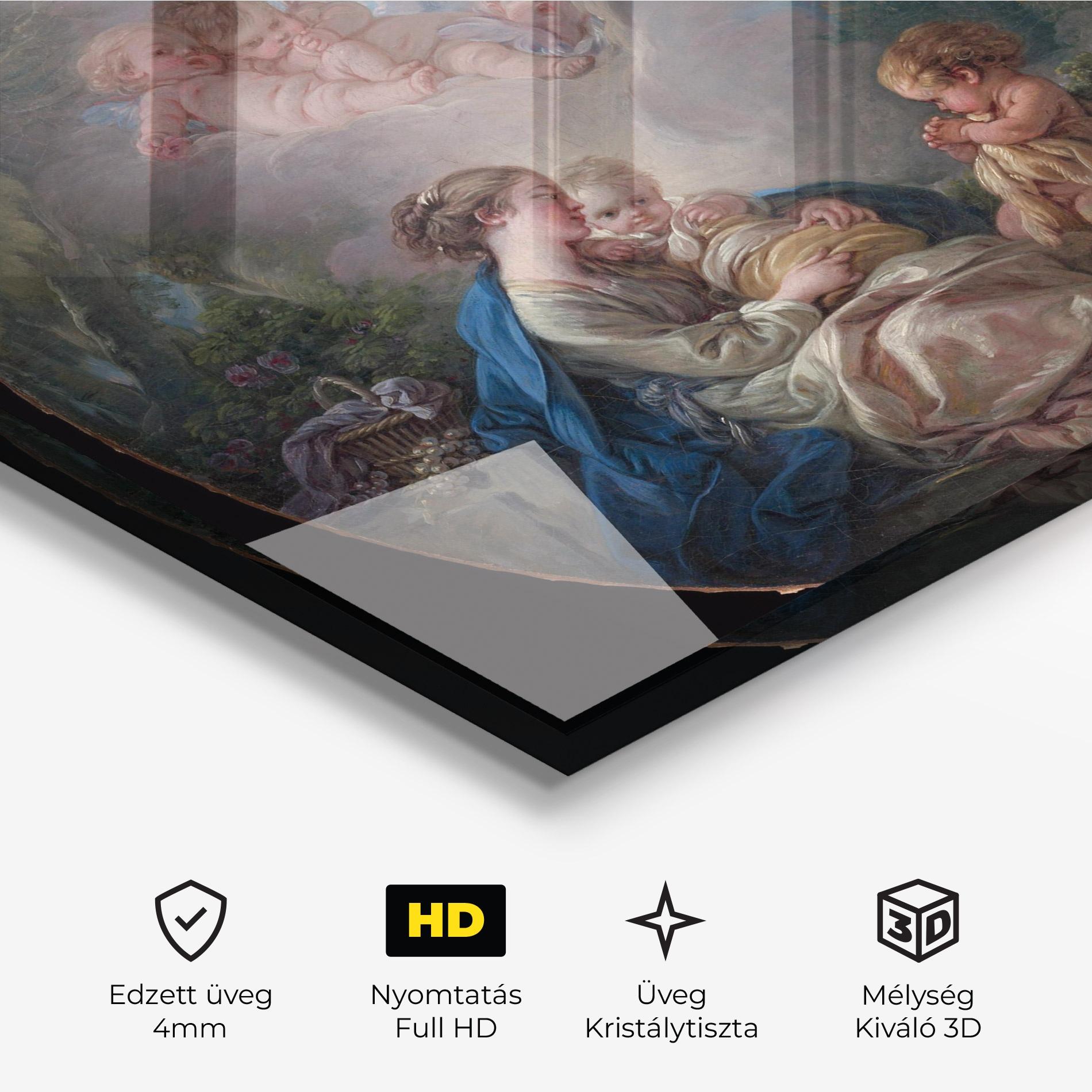 Üvegkép Religious Circle mockup 3