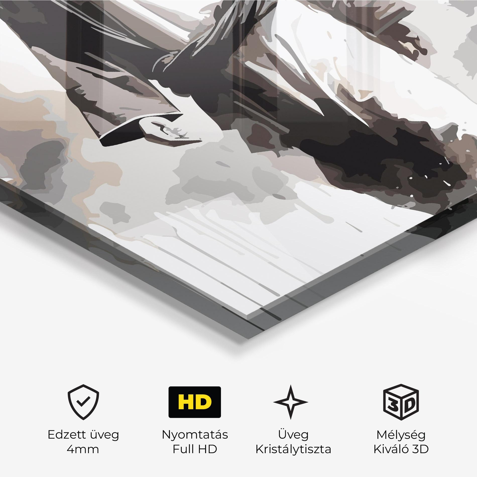 Üvegkép Watercolor Jesus mockup 3