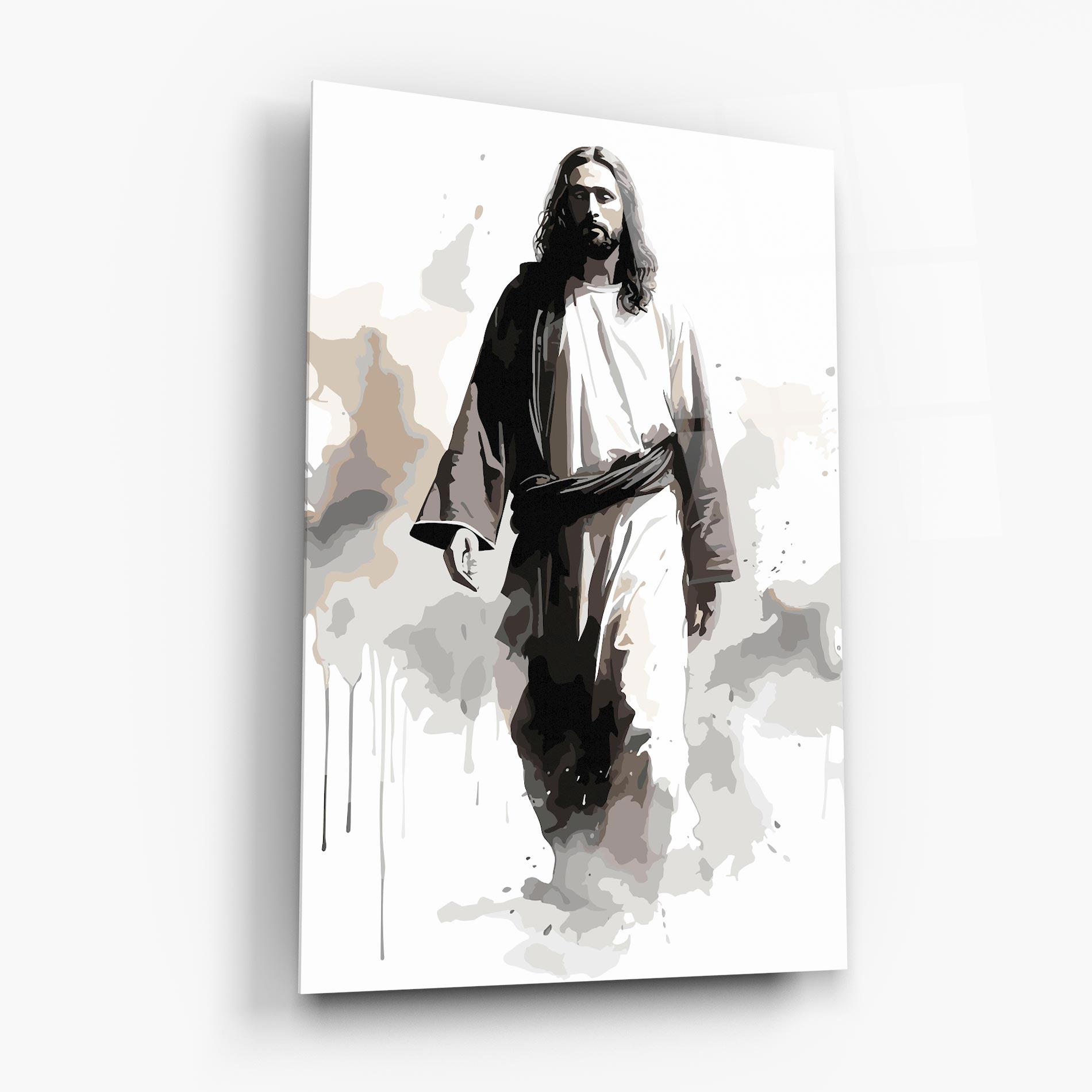 Üvegkép Watercolor Jesus mockup 6