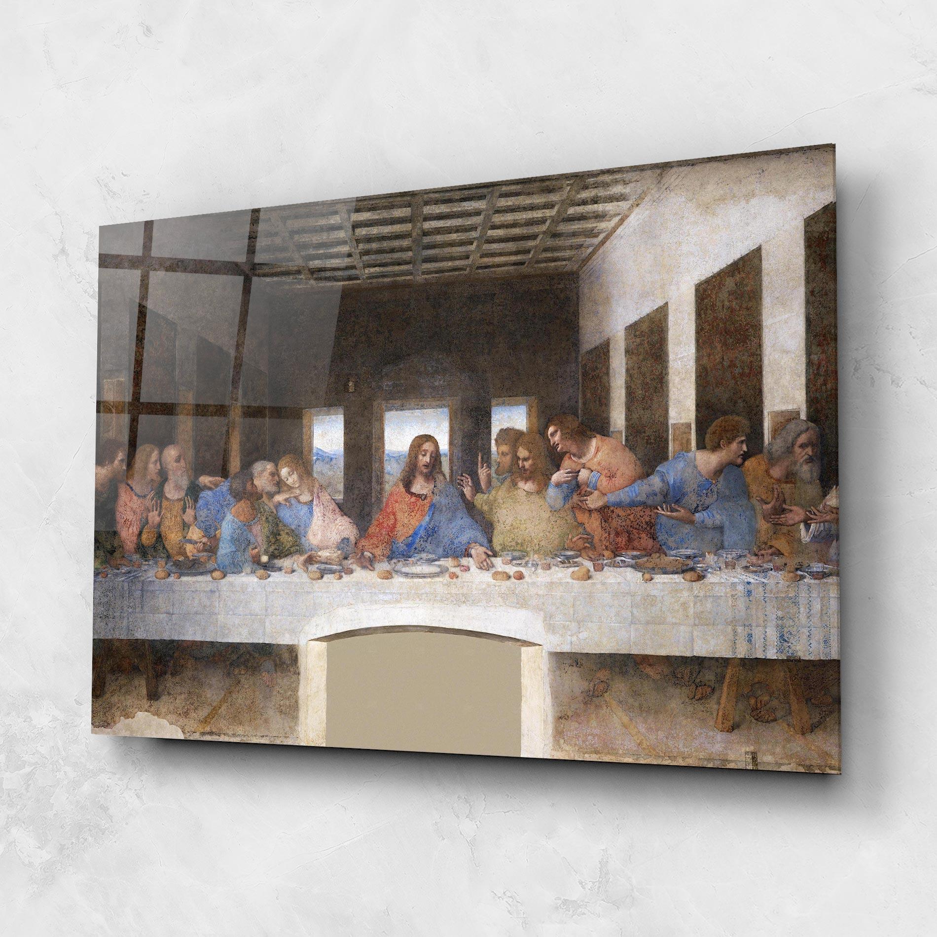 Üvegkép Jesus Eating mockup 1
