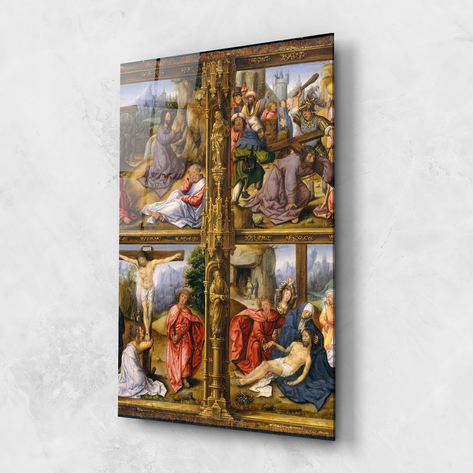 Üvegkép Gold Window View mockup 1