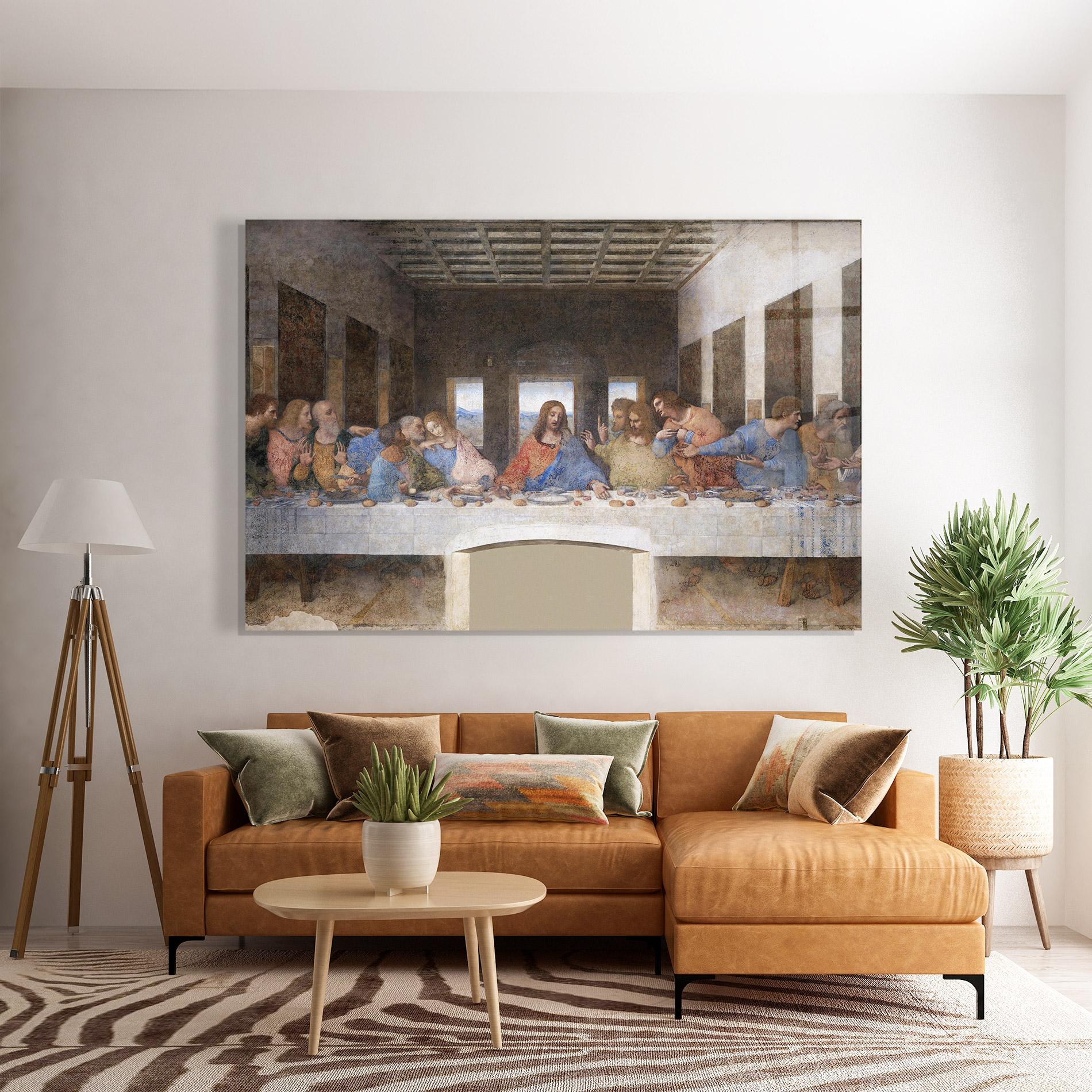 Üvegkép Jesus Eating mockup 7