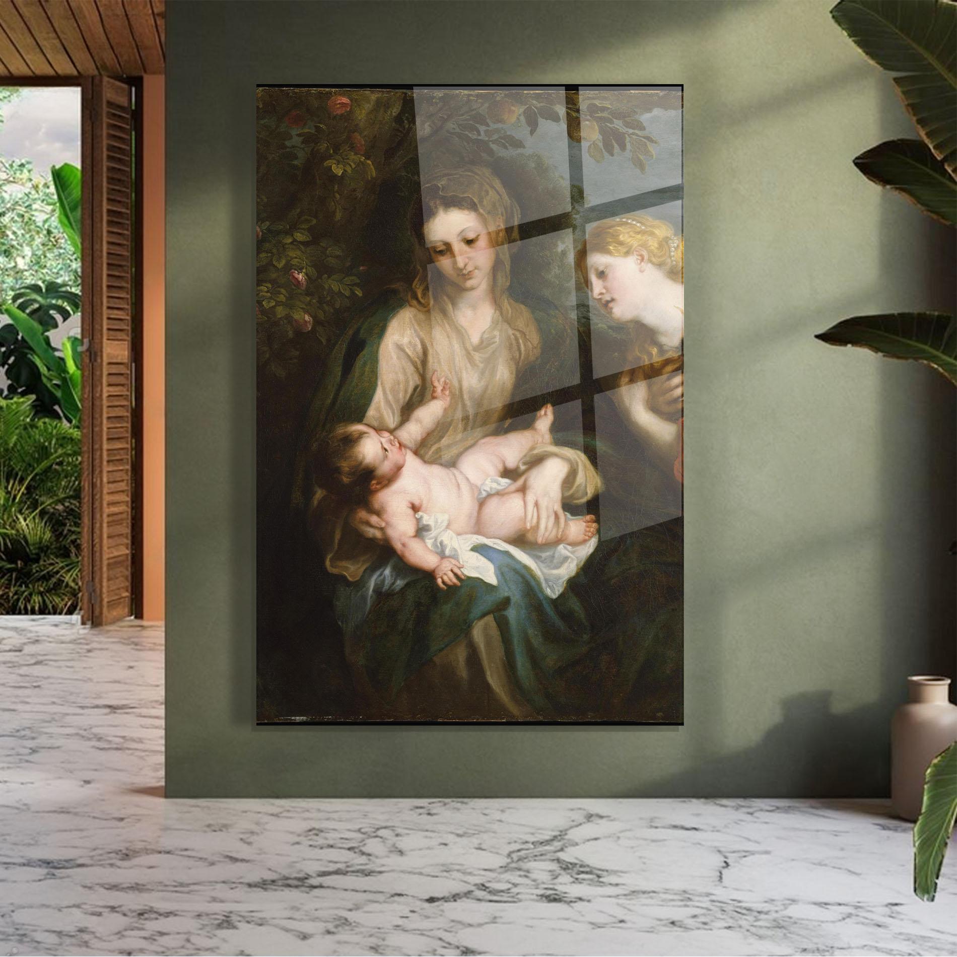 Üvegkép Looking At Baby mockup 7