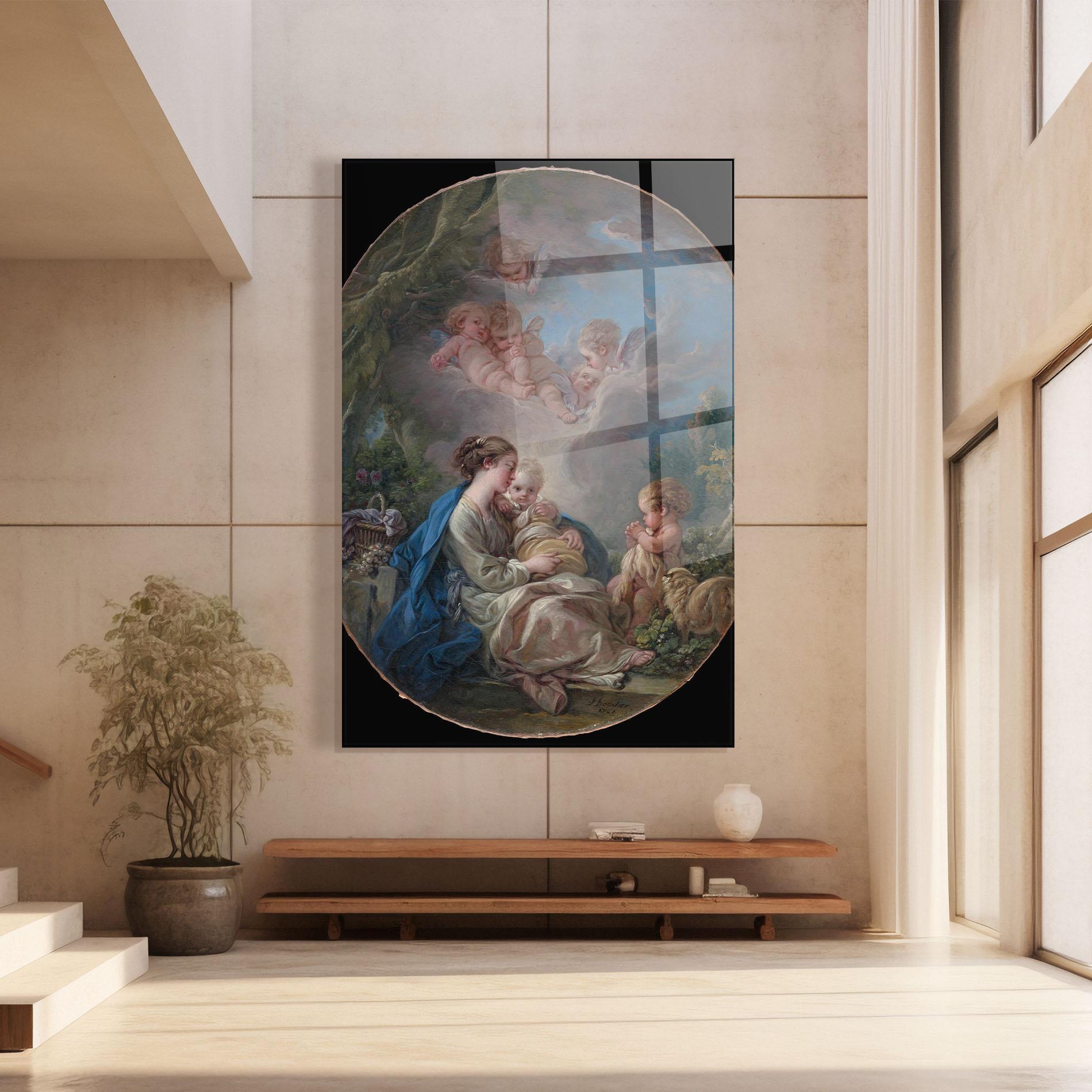 Üvegkép Religious Circle mockup 8