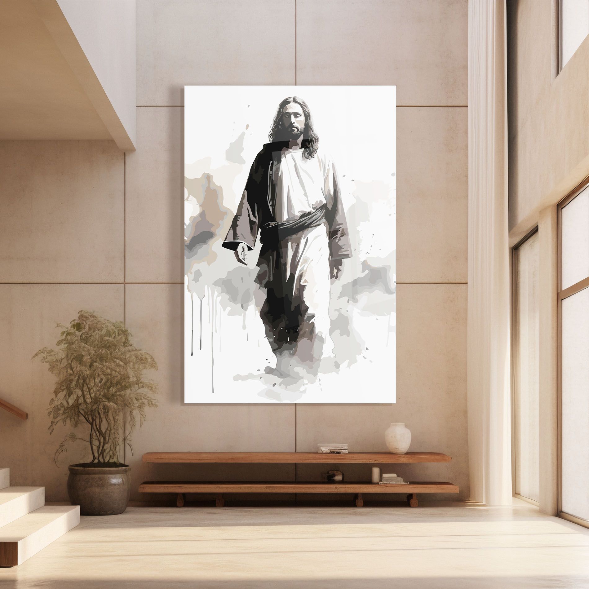 Watercolor Jesus mockup 8