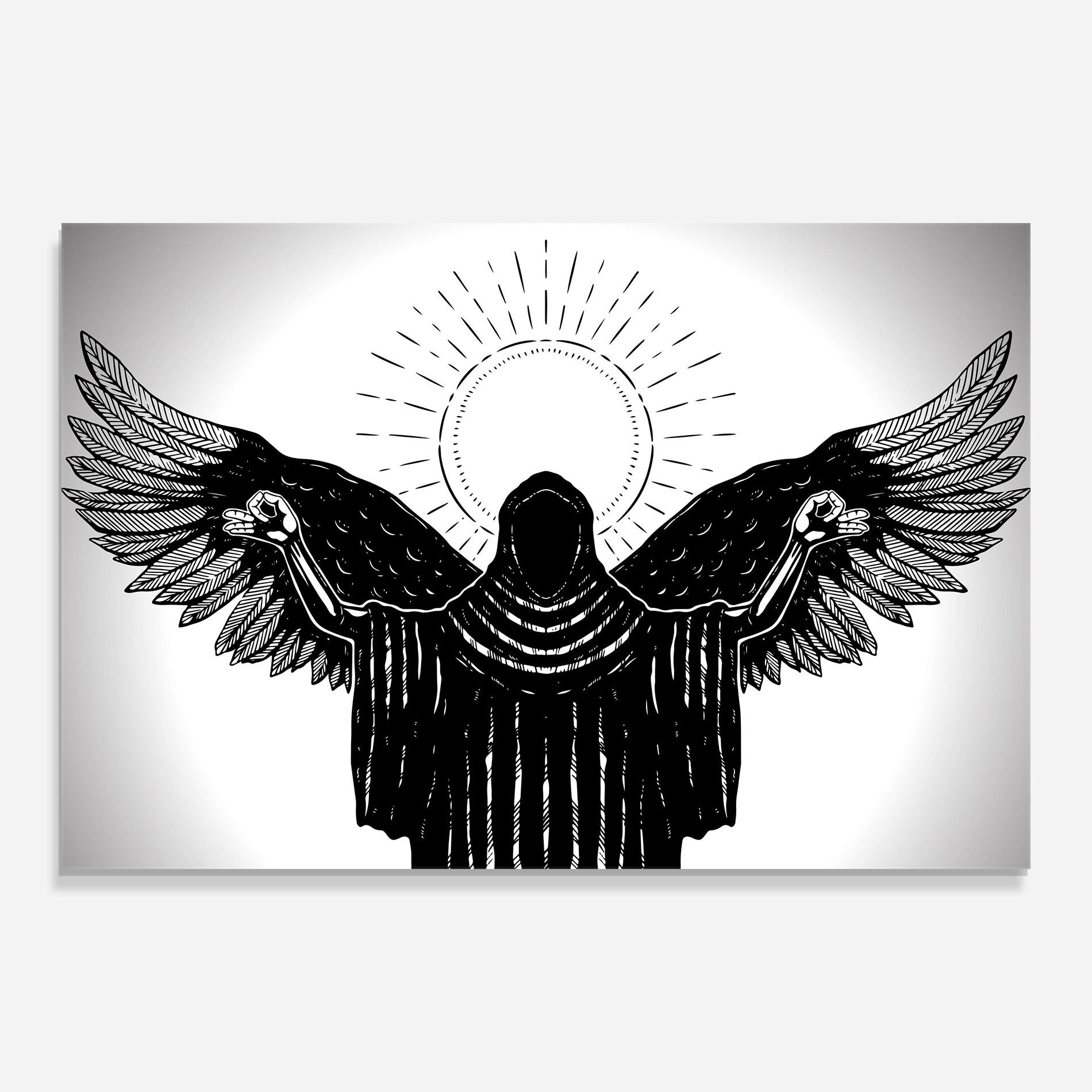 Üvegkép Angel Sun mockup 0