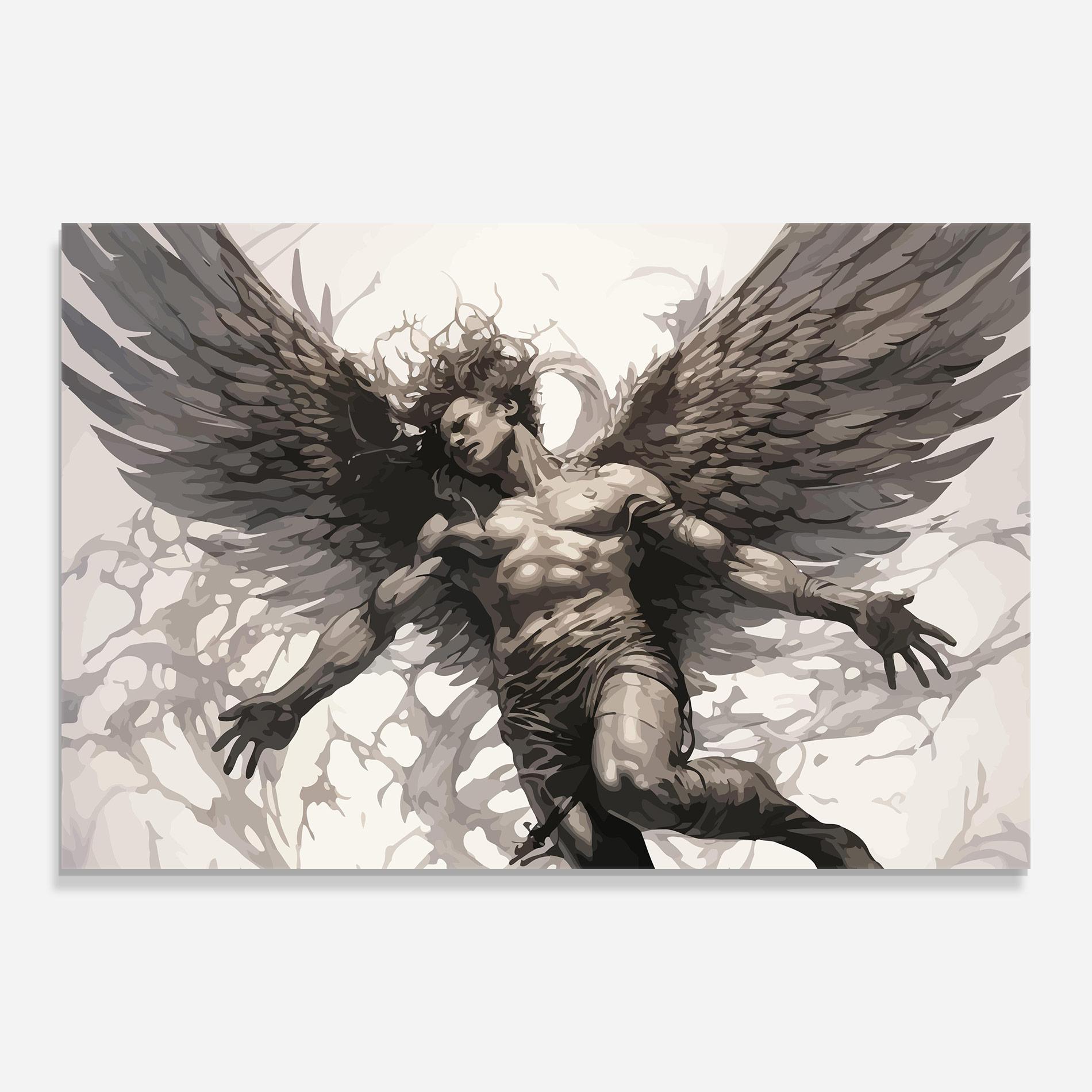 Üvegkép Falling Angel mockup 0
