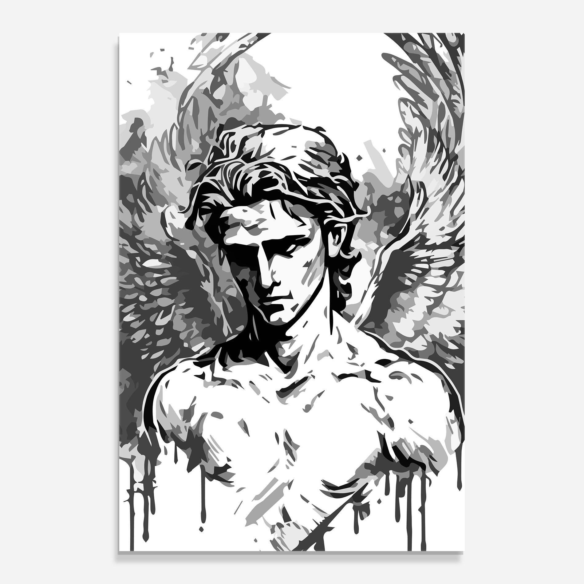 Üvegkép Beautiful Angel mockup 0