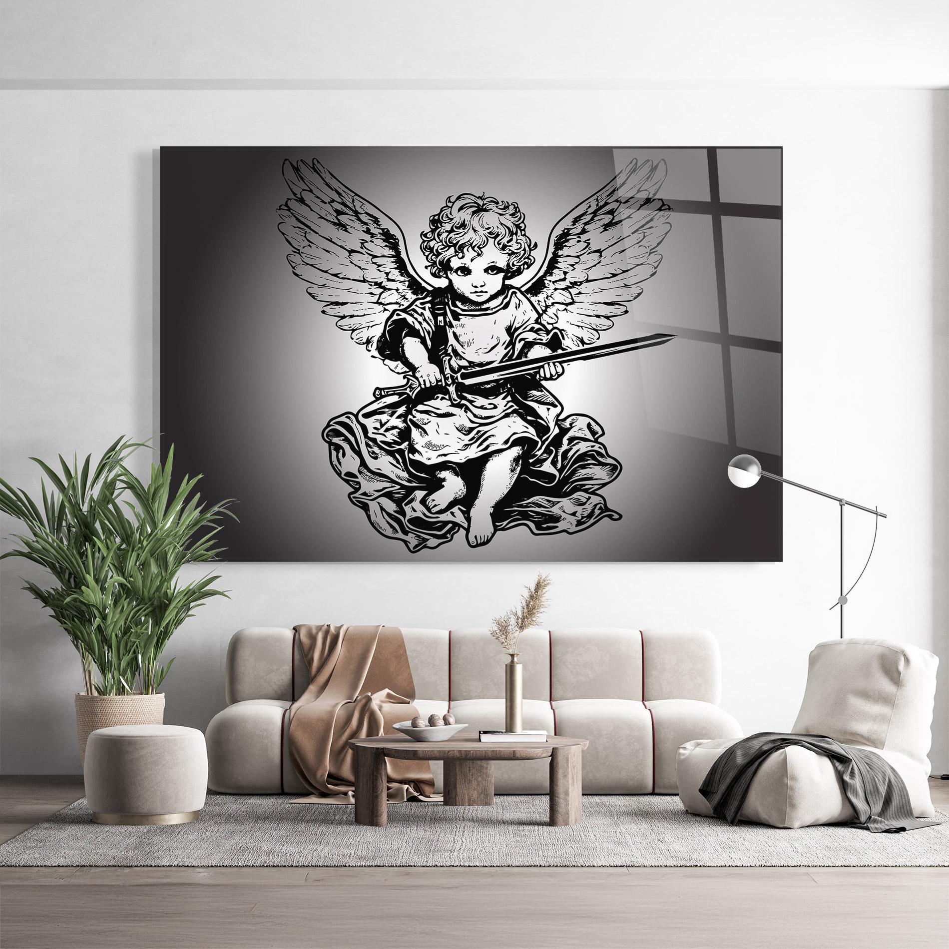 Üvegkép Angel Sword mockup 9