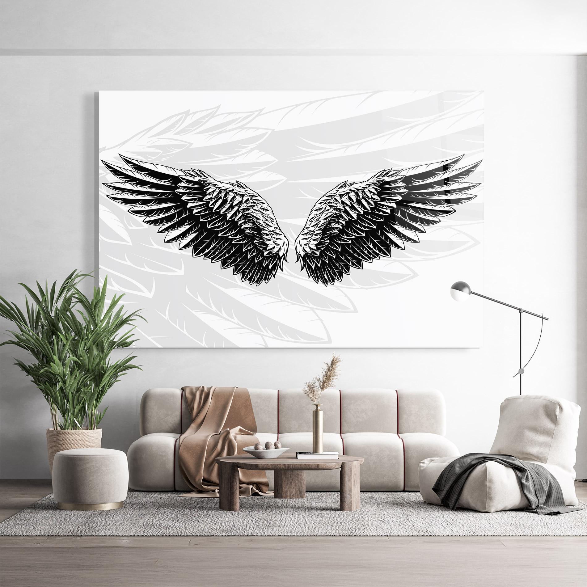 Üvegkép Angel Wings mockup 9