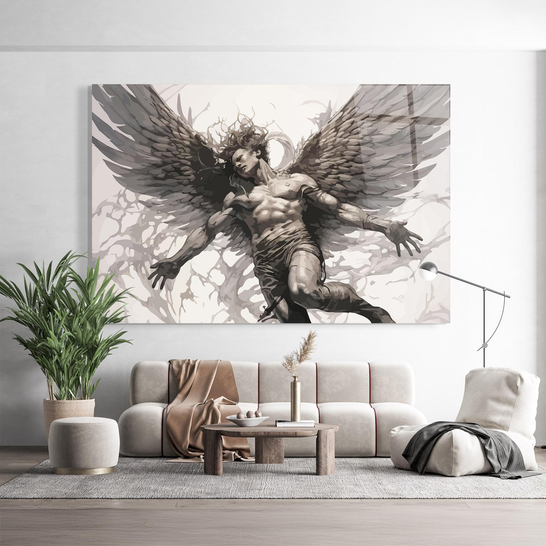 Üvegkép Falling Angel mockup 9