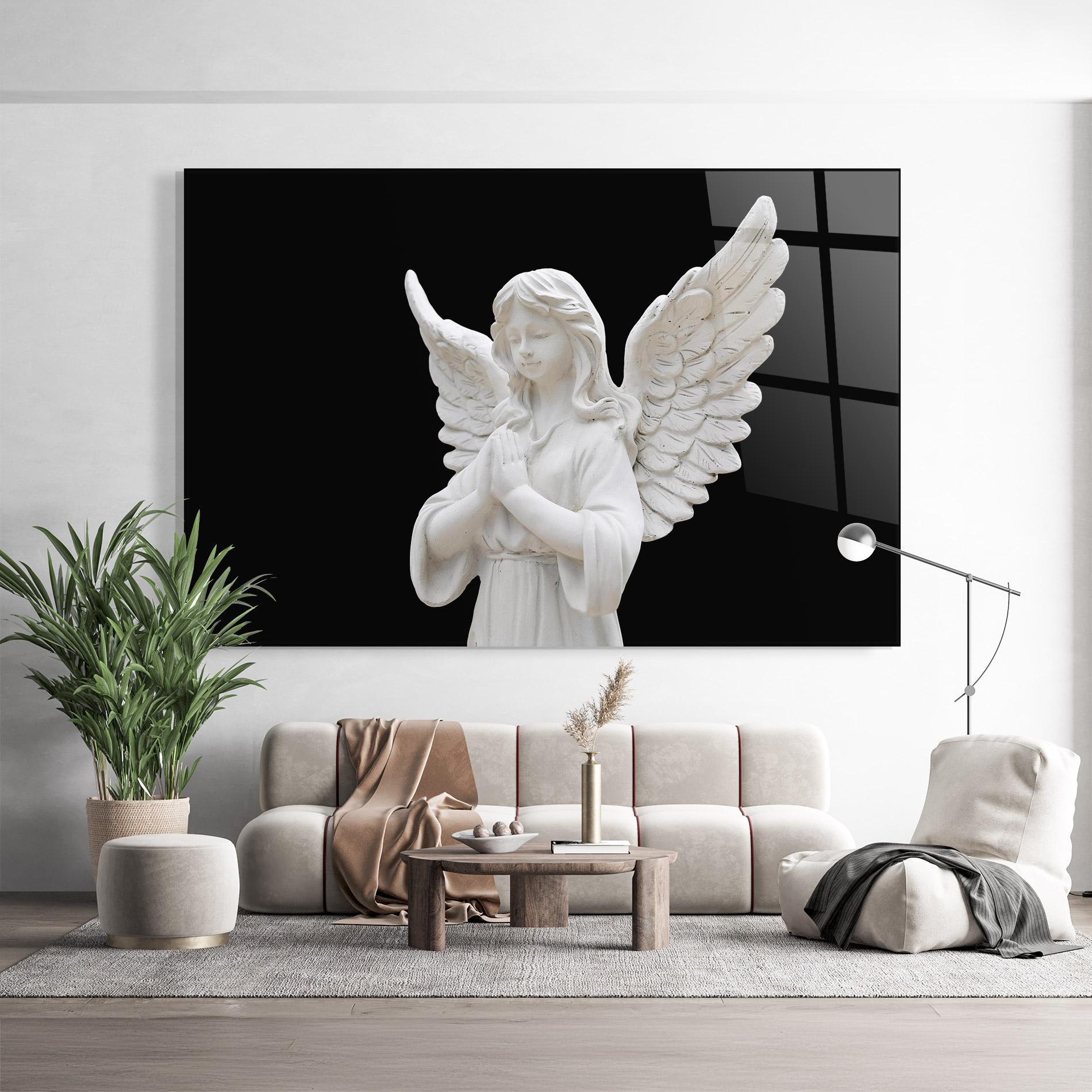 Üvegkép Pretty Angel Statues mockup 9