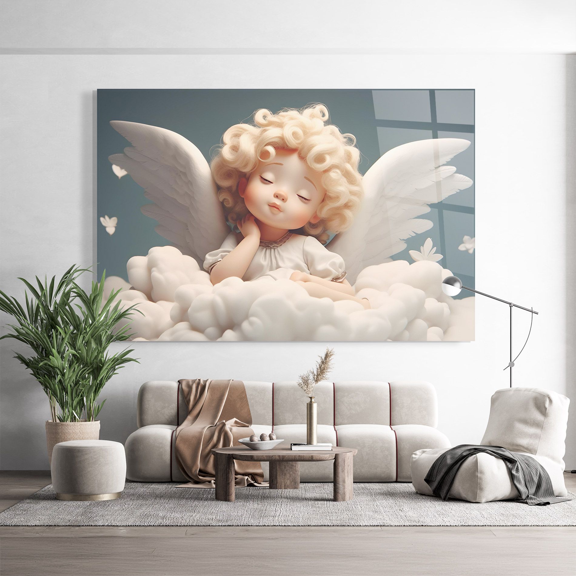 Statue Baby Angel mockup 9