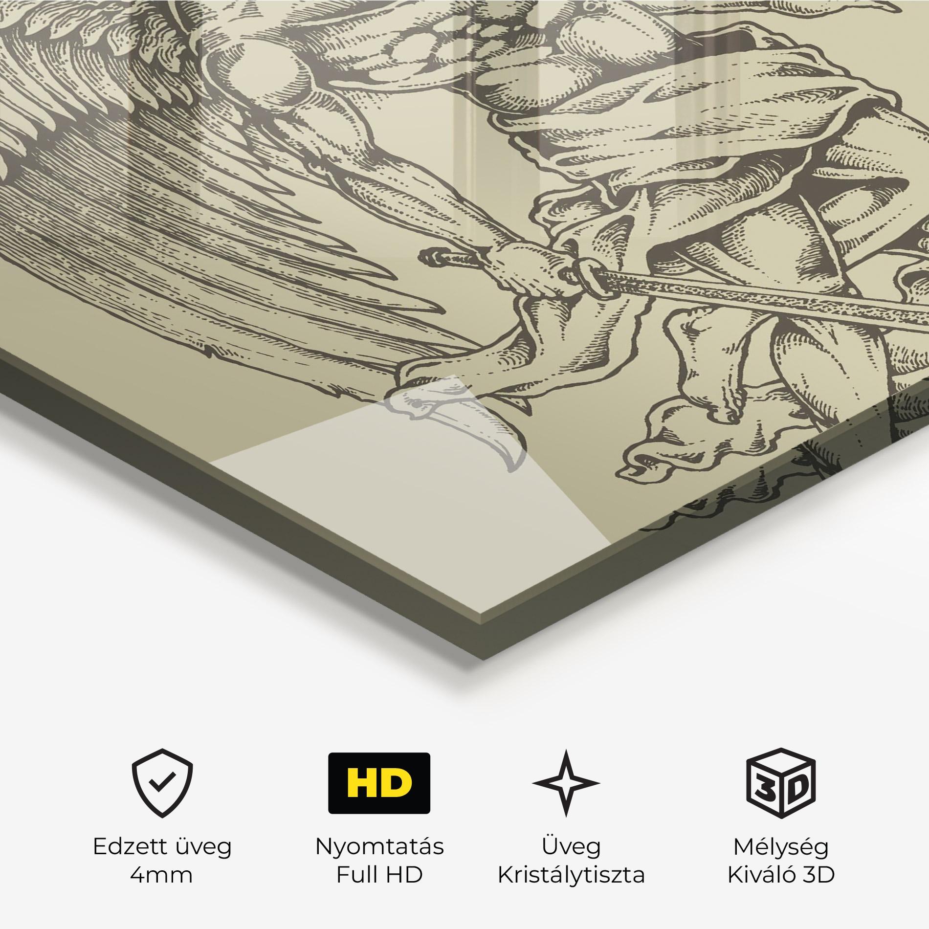 Üvegkép Angel Fighter mockup 3