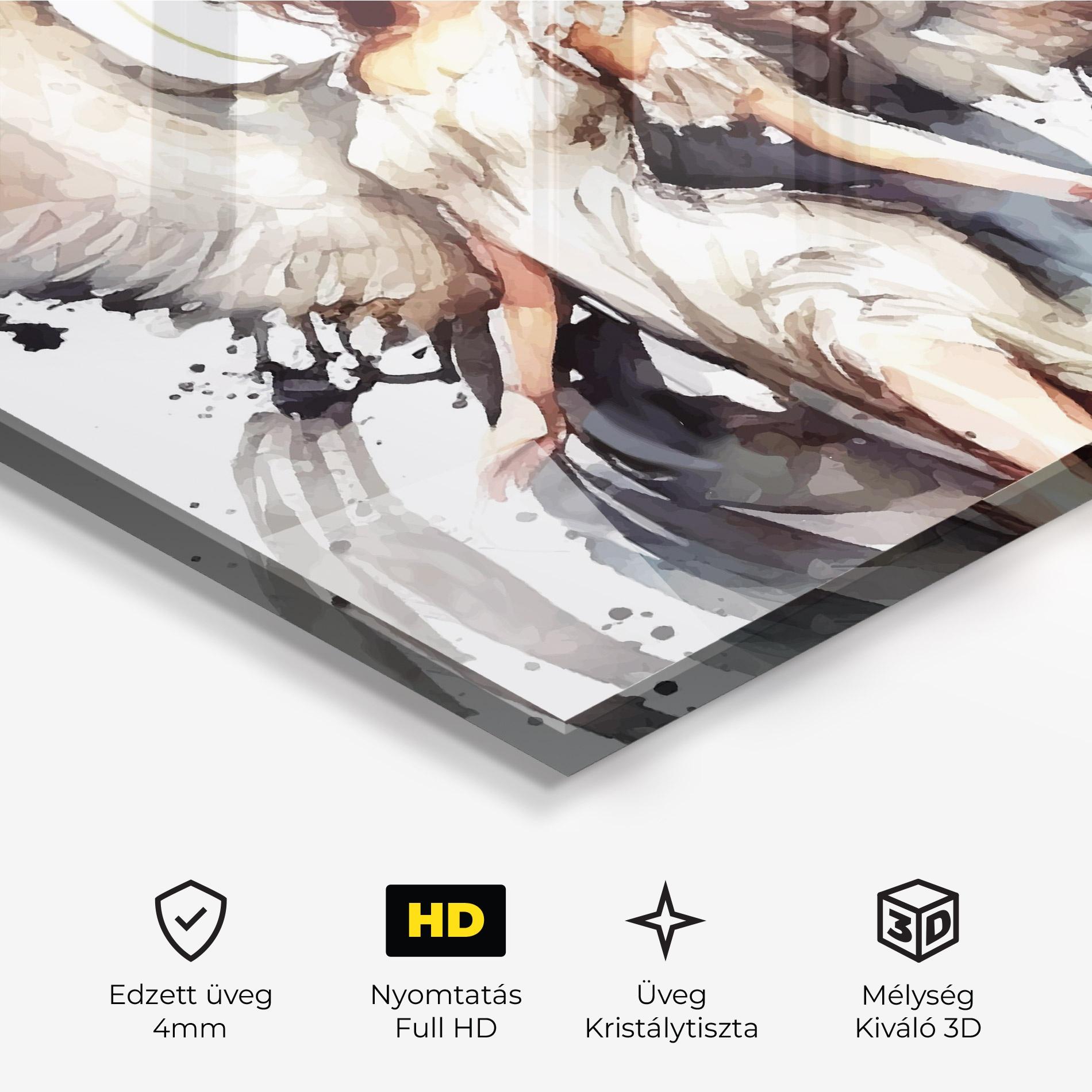 Üvegkép Angel Lady mockup 3