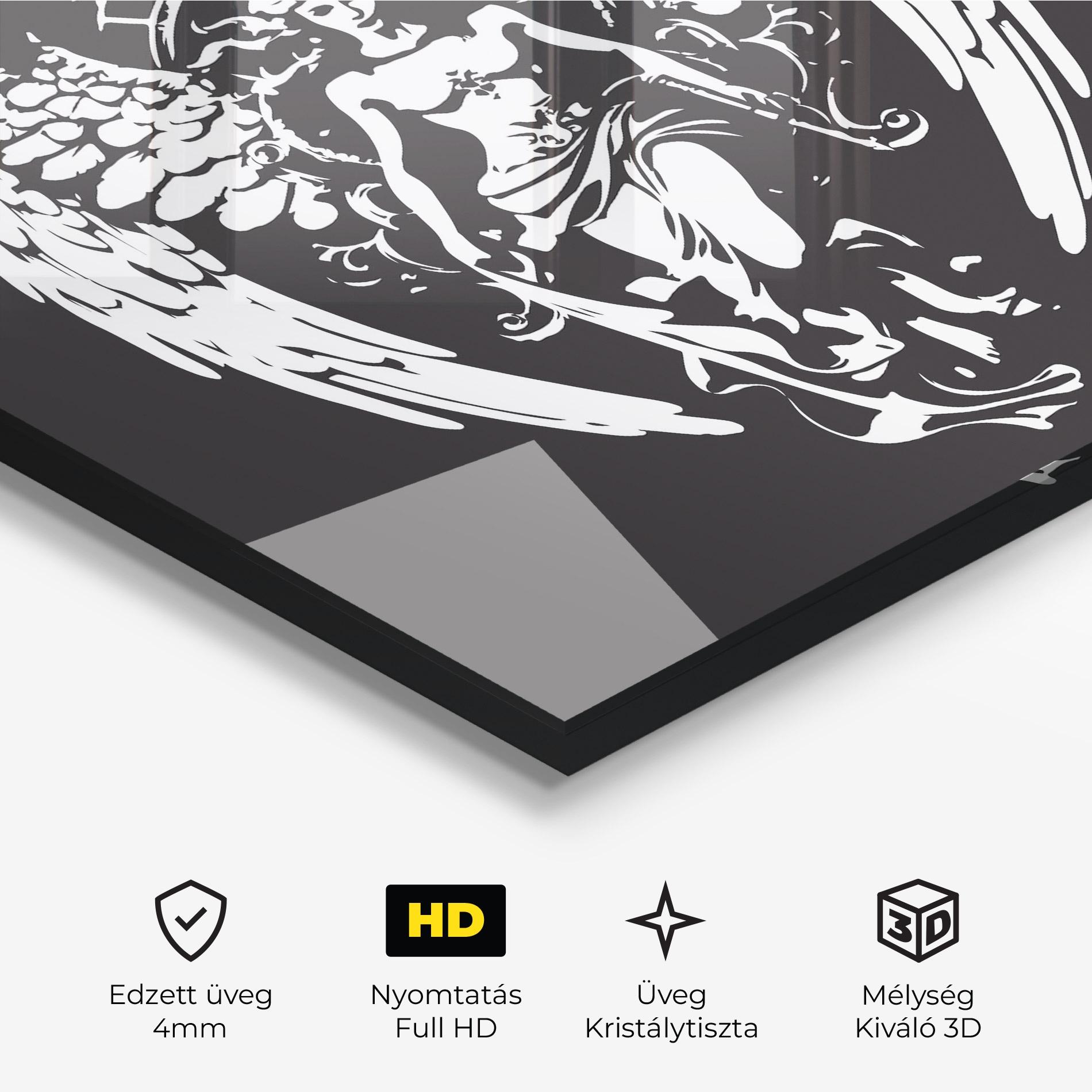 Üvegkép Angel Of Jewels mockup 3