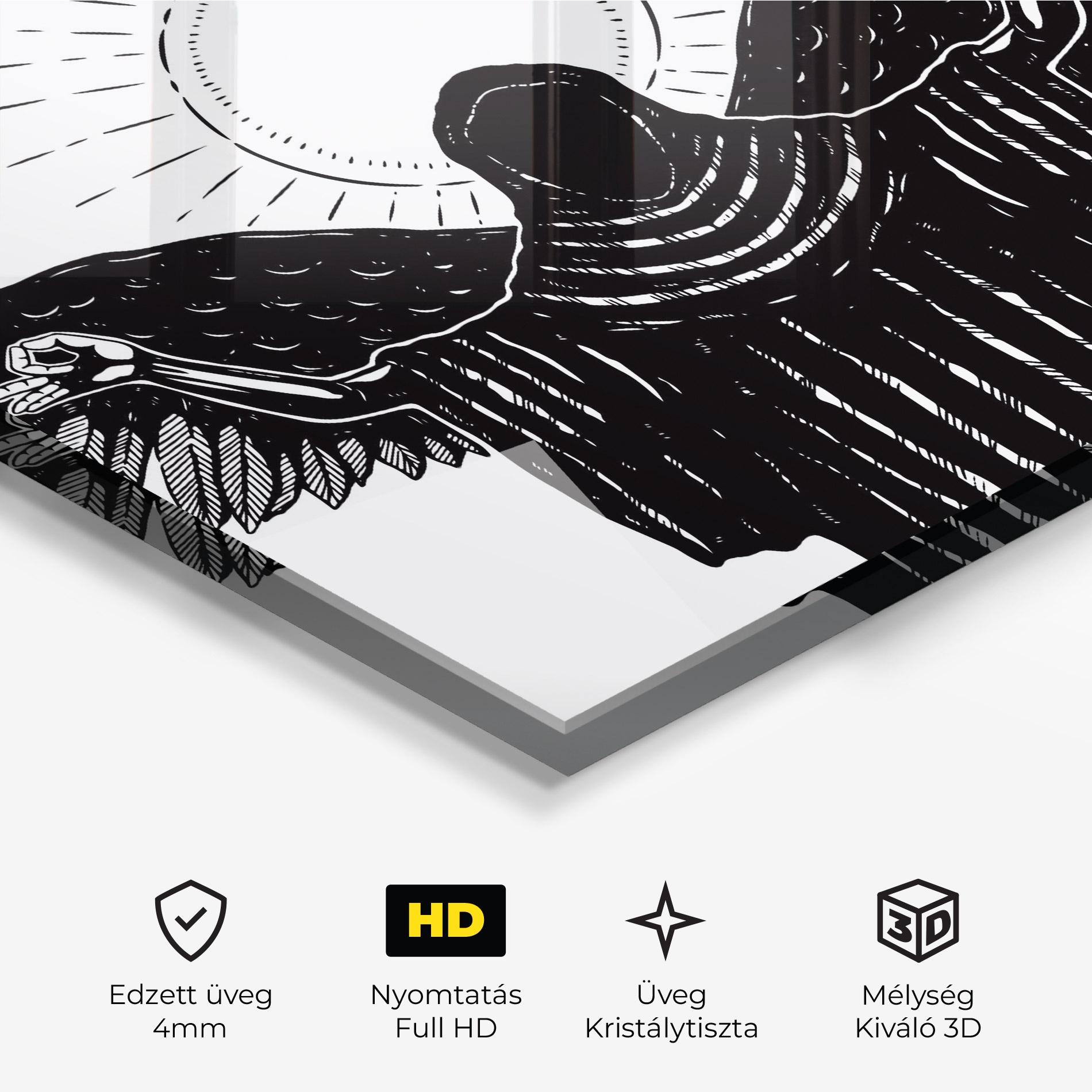 Üvegkép Angel Sun mockup 3