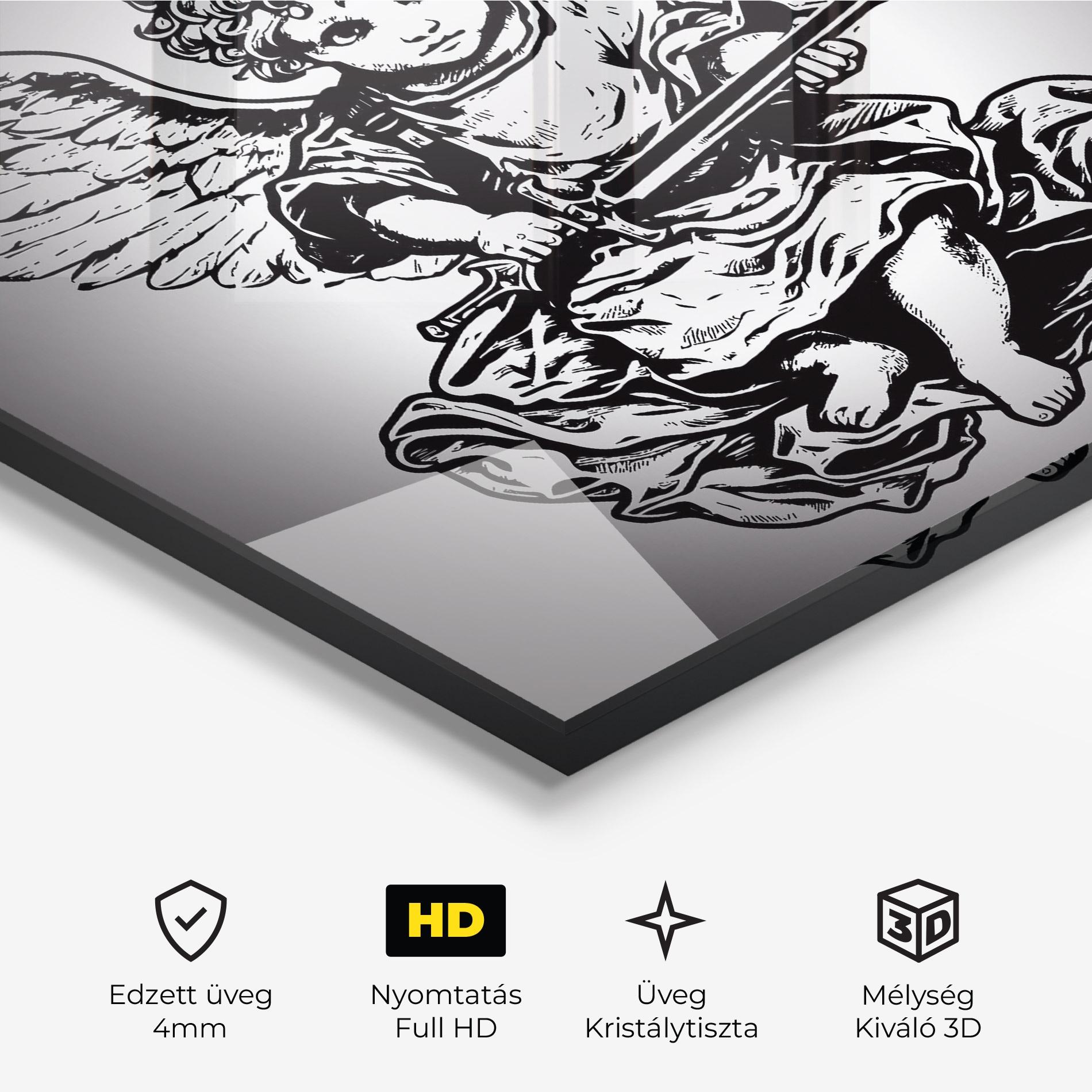 Üvegkép Angel Sword mockup 3