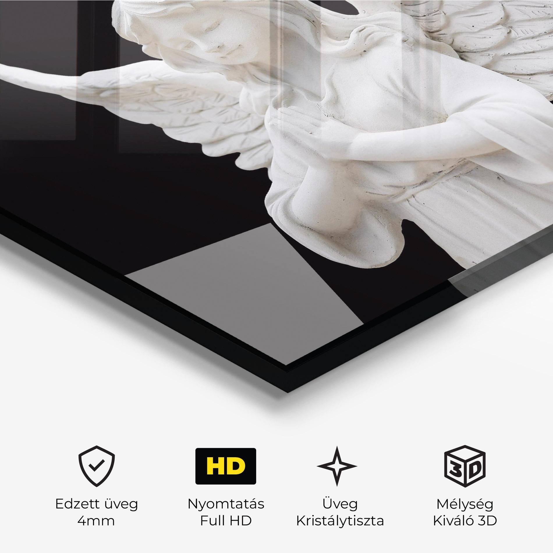 Üvegkép Pretty Angel Statues mockup 3