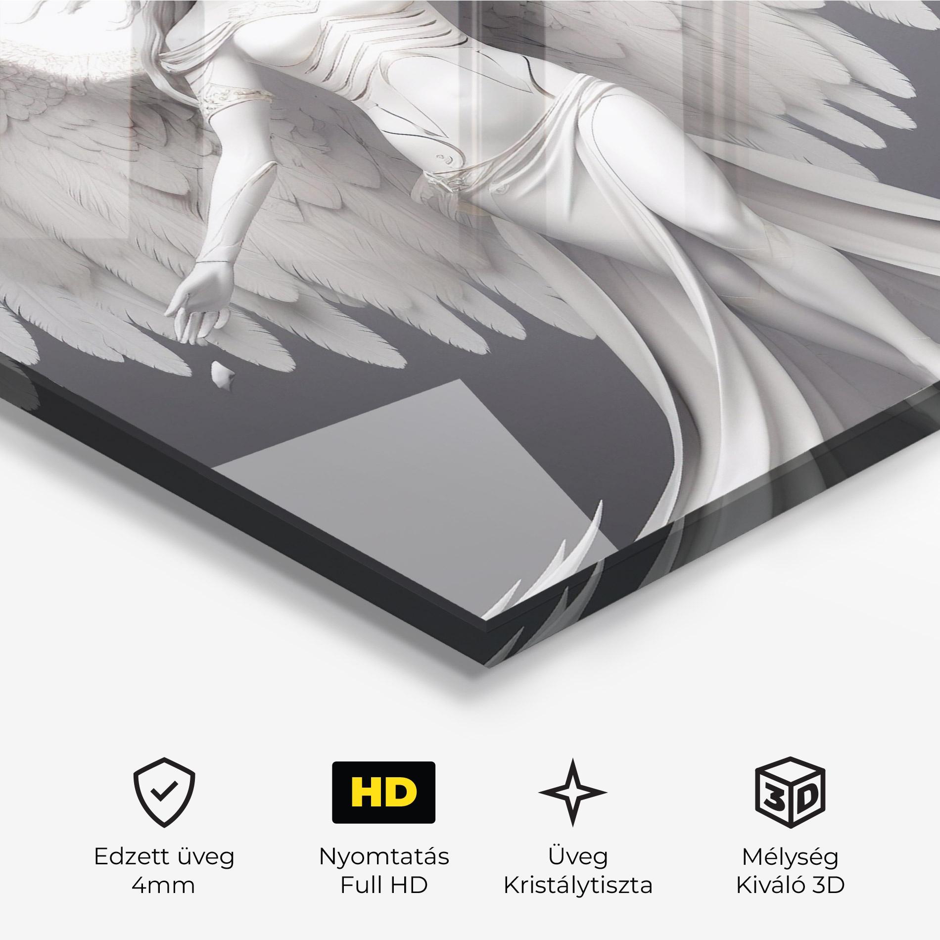 Üvegkép White Stone Woman mockup 3