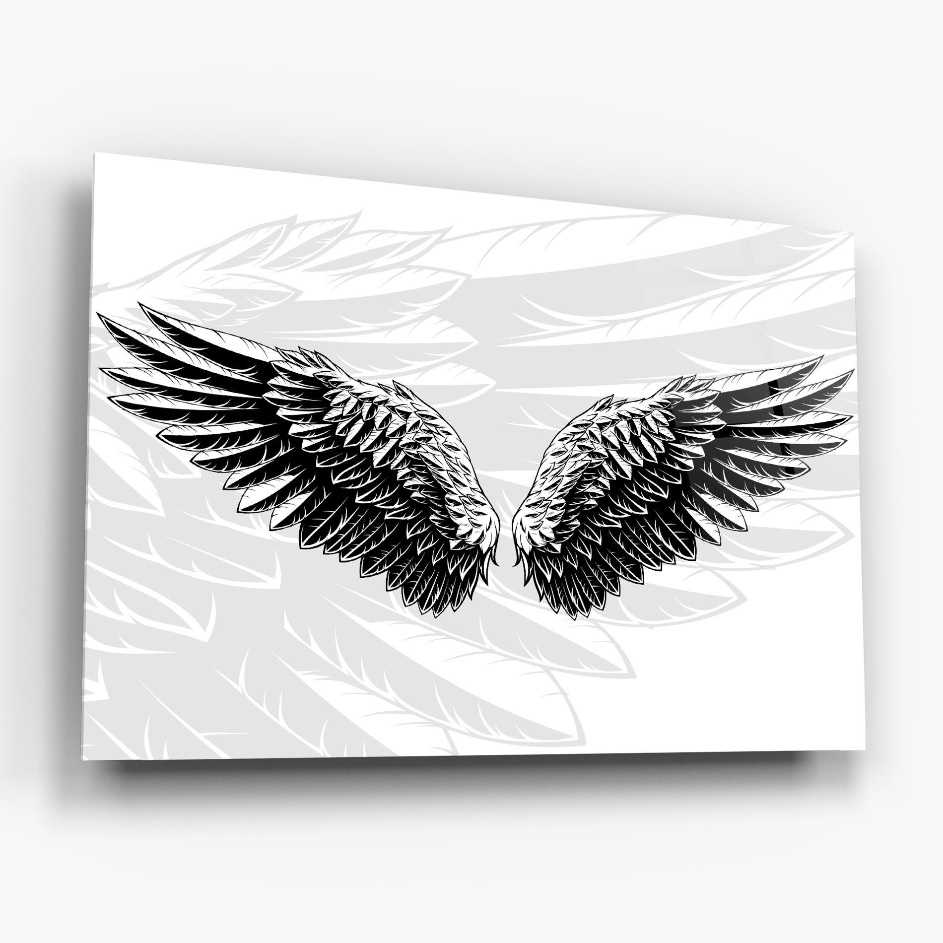 Üvegkép Angel Wings mockup 6