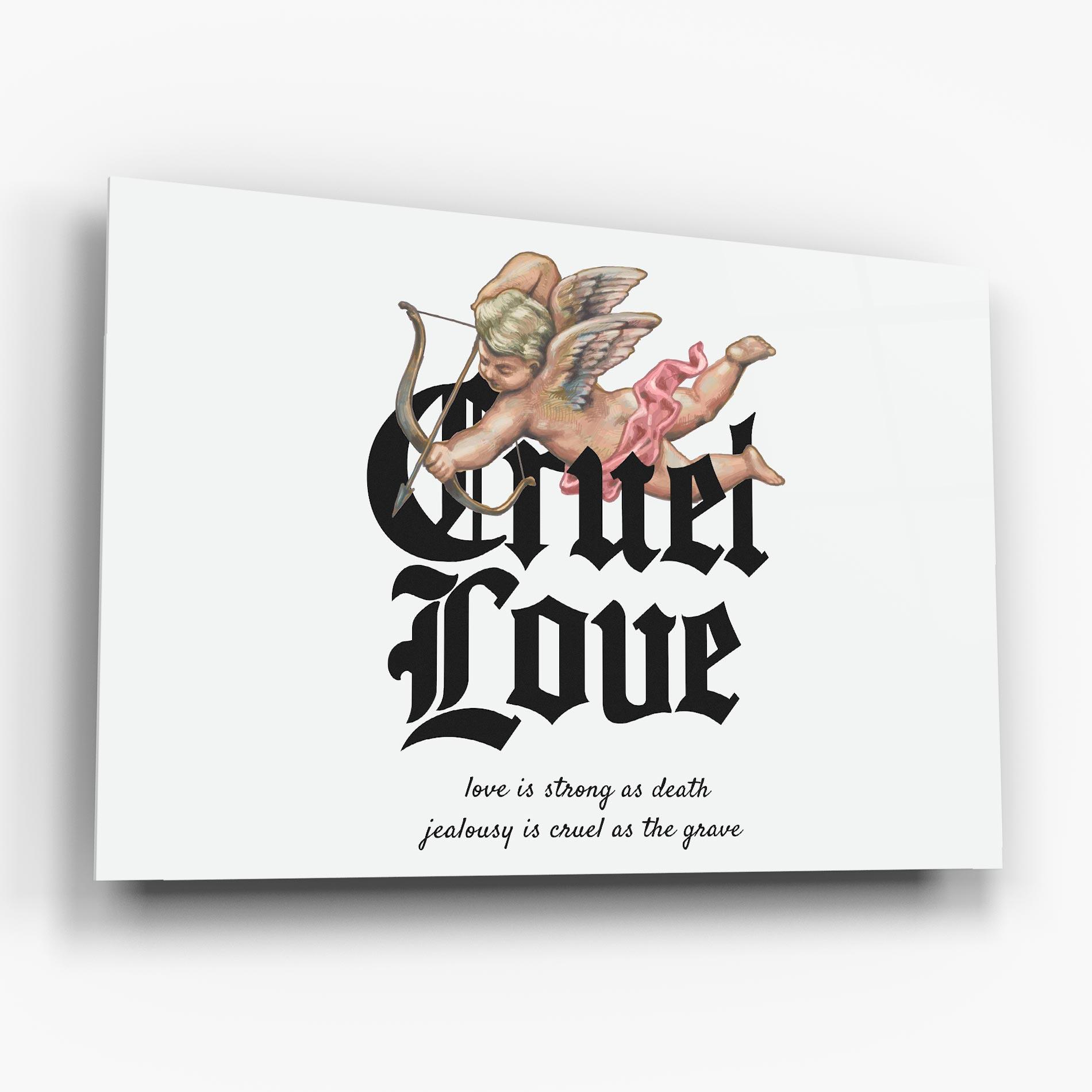 Üvegkép Cruel Love mockup 6