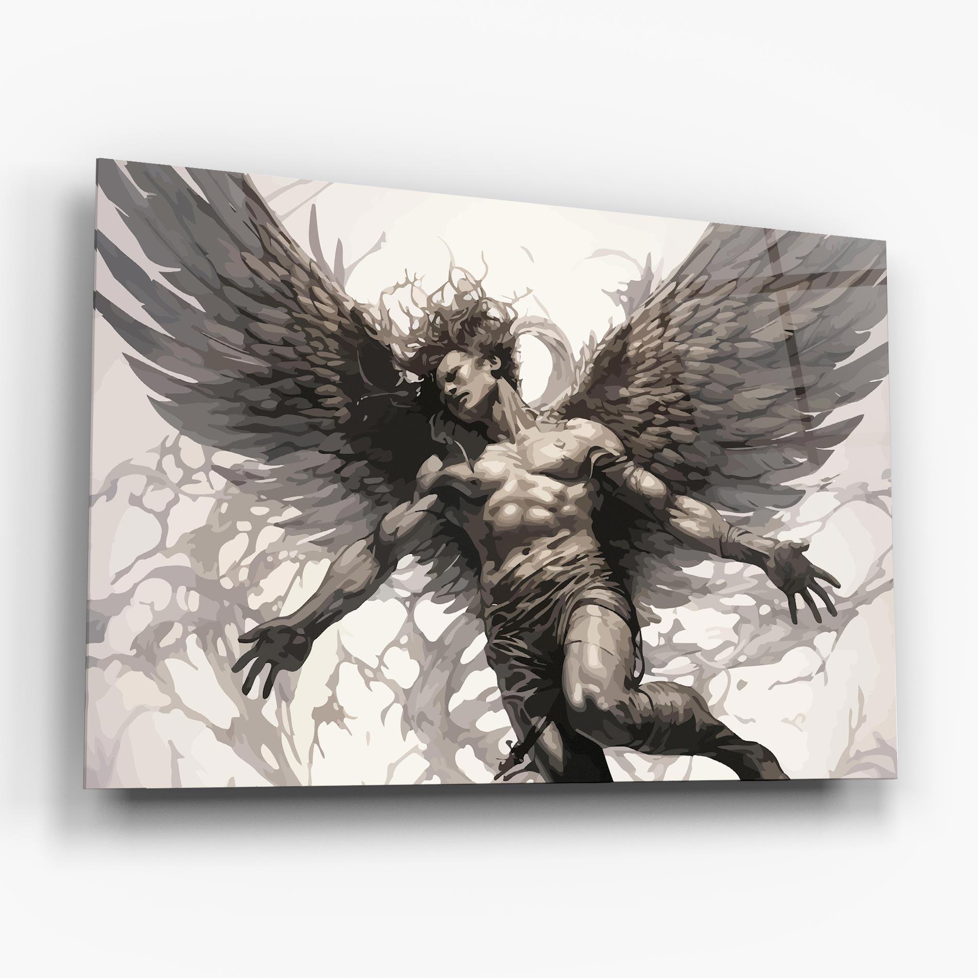 Üvegkép Falling Angel mockup 6