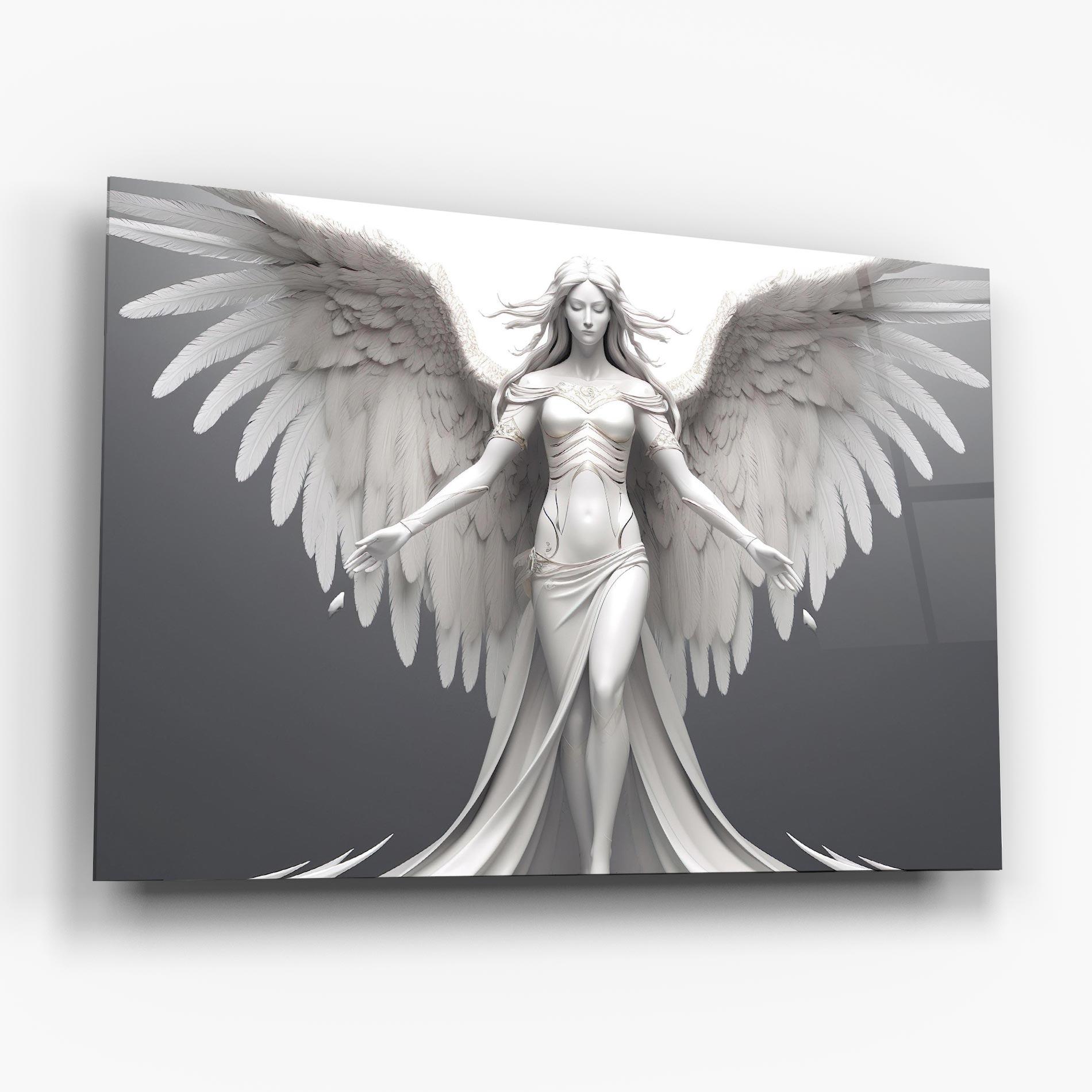 Üvegkép White Stone Woman mockup 6