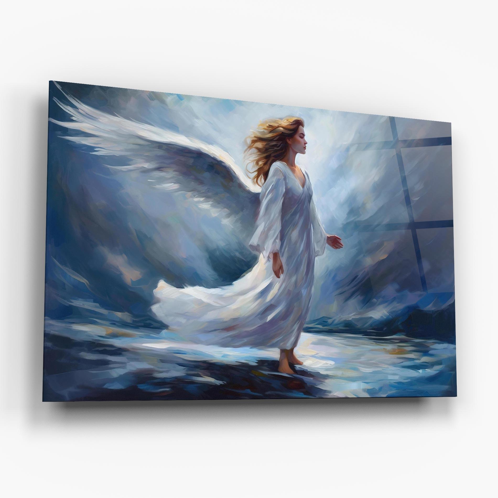 Üvegkép Wind Angel Woman mockup 6
