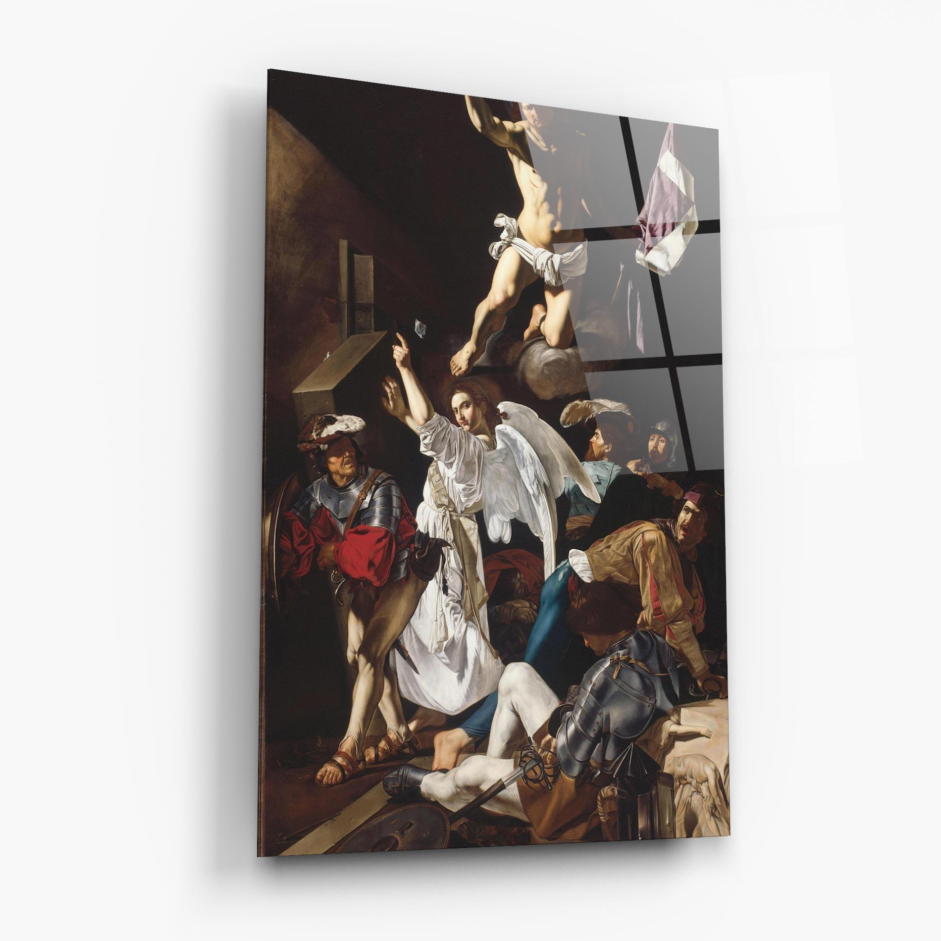 Üvegkép Angel Painting mockup 6