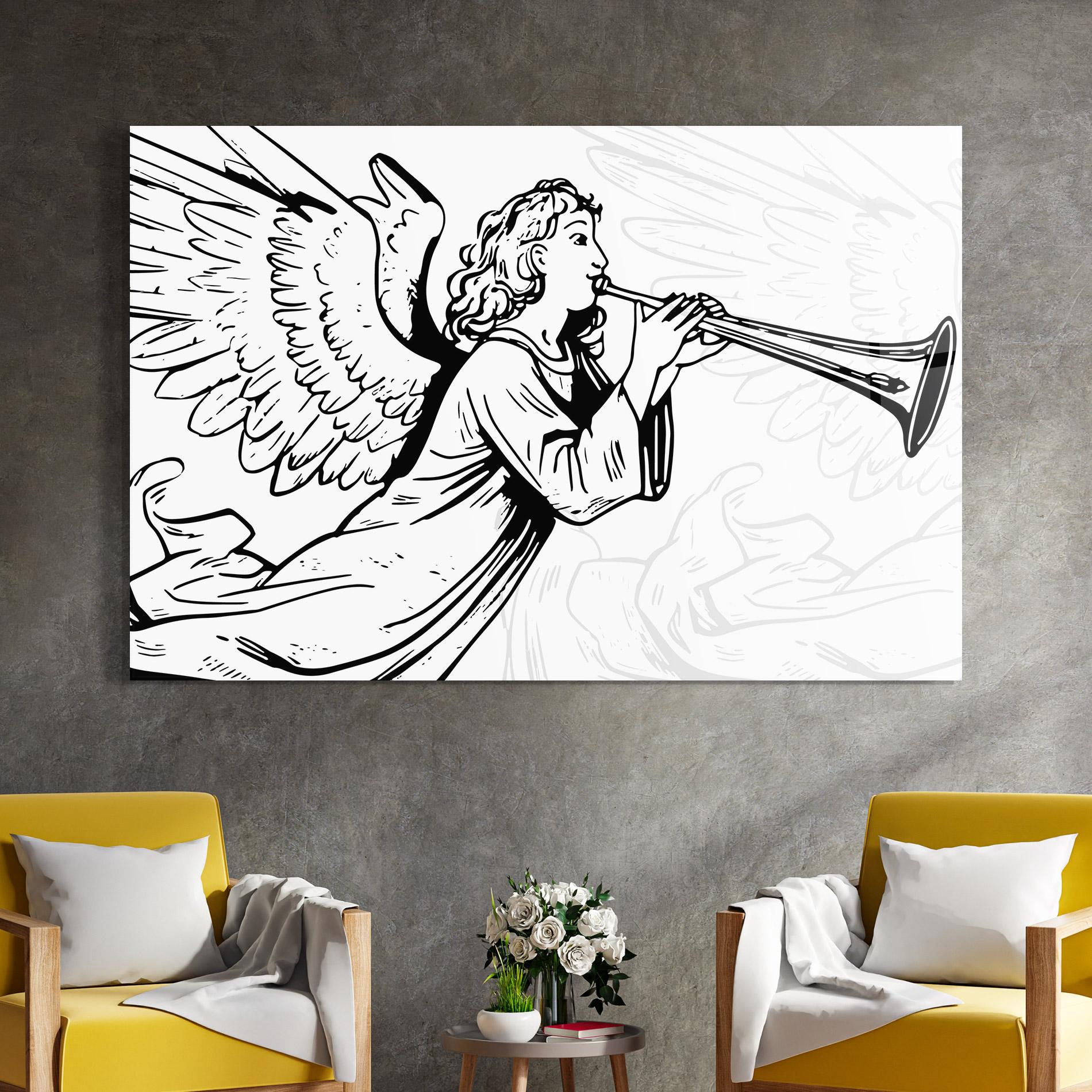 Üvegkép Angel Music mockup 4