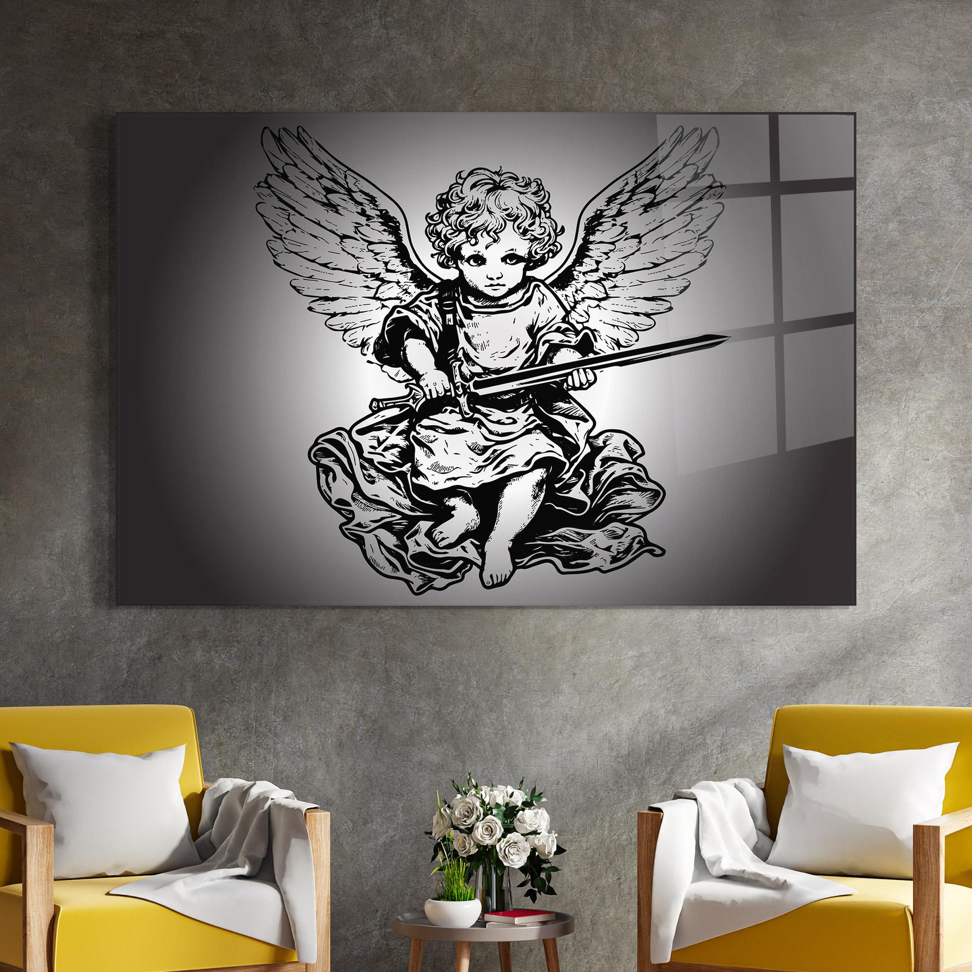 Üvegkép Angel Sword mockup 4