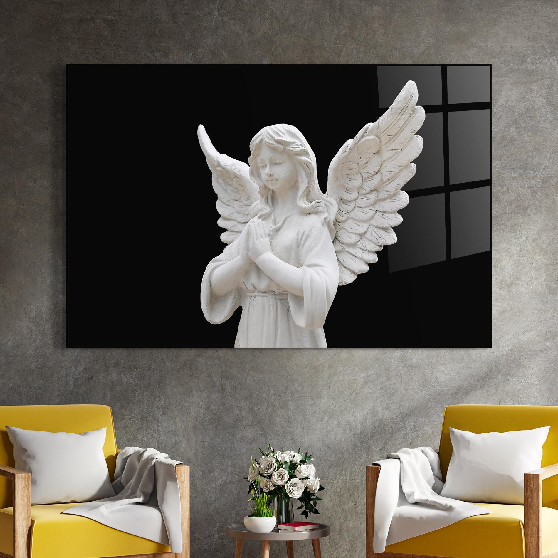 Üvegkép Pretty Angel Statues mockup 4