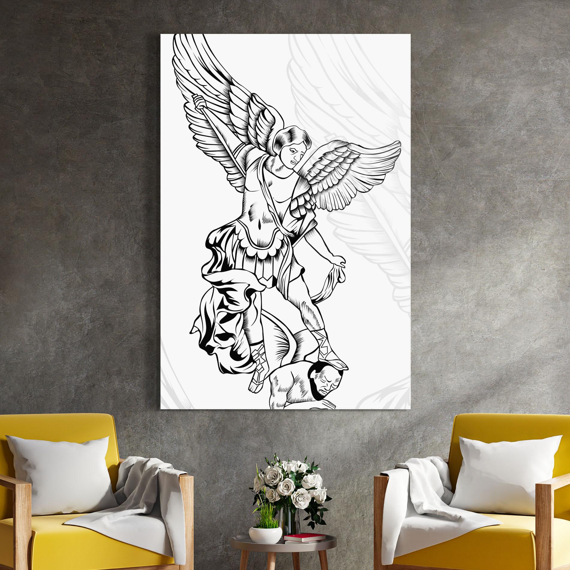 Üvegkép Angel Fight mockup 4