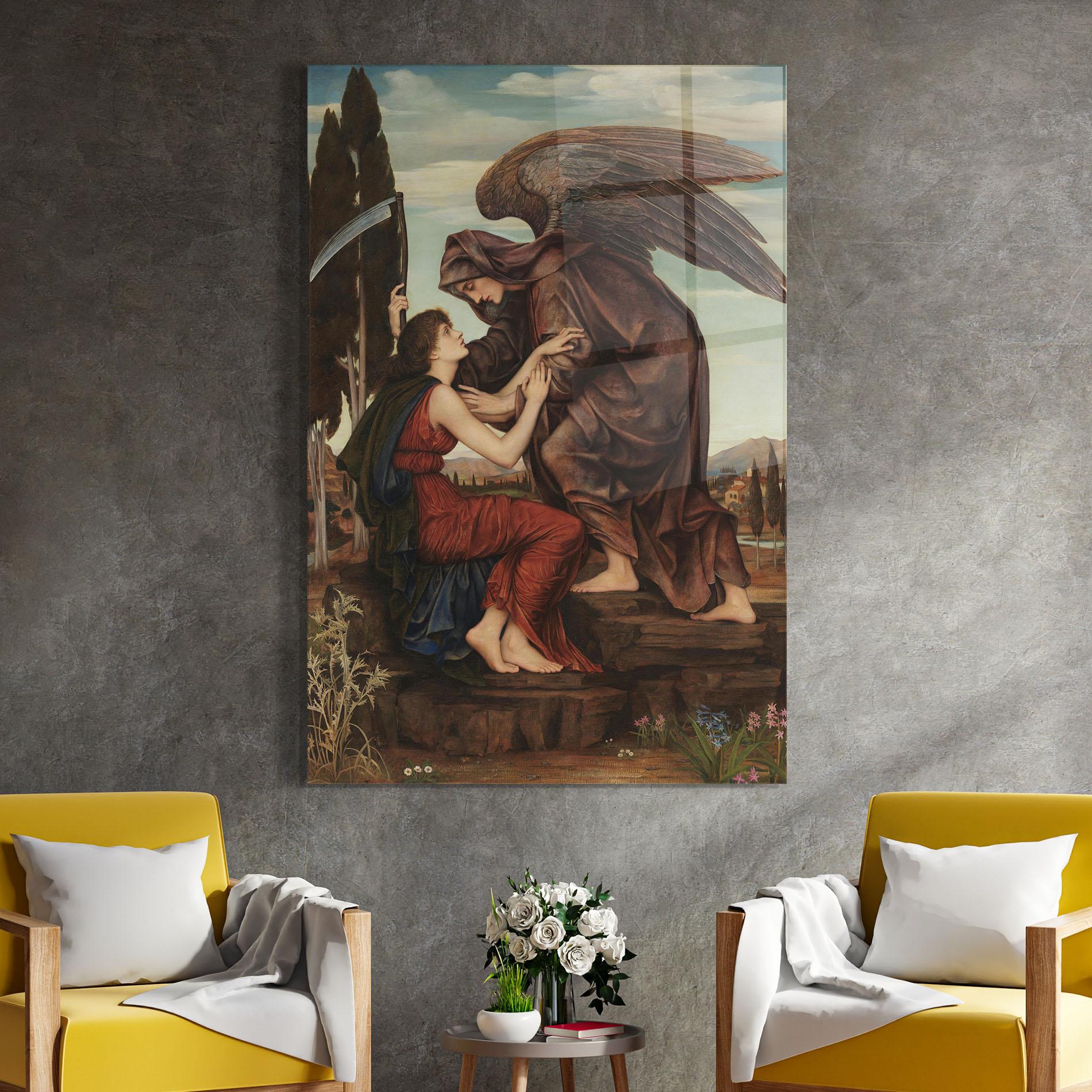 Üvegkép Angel Of Death mockup 4