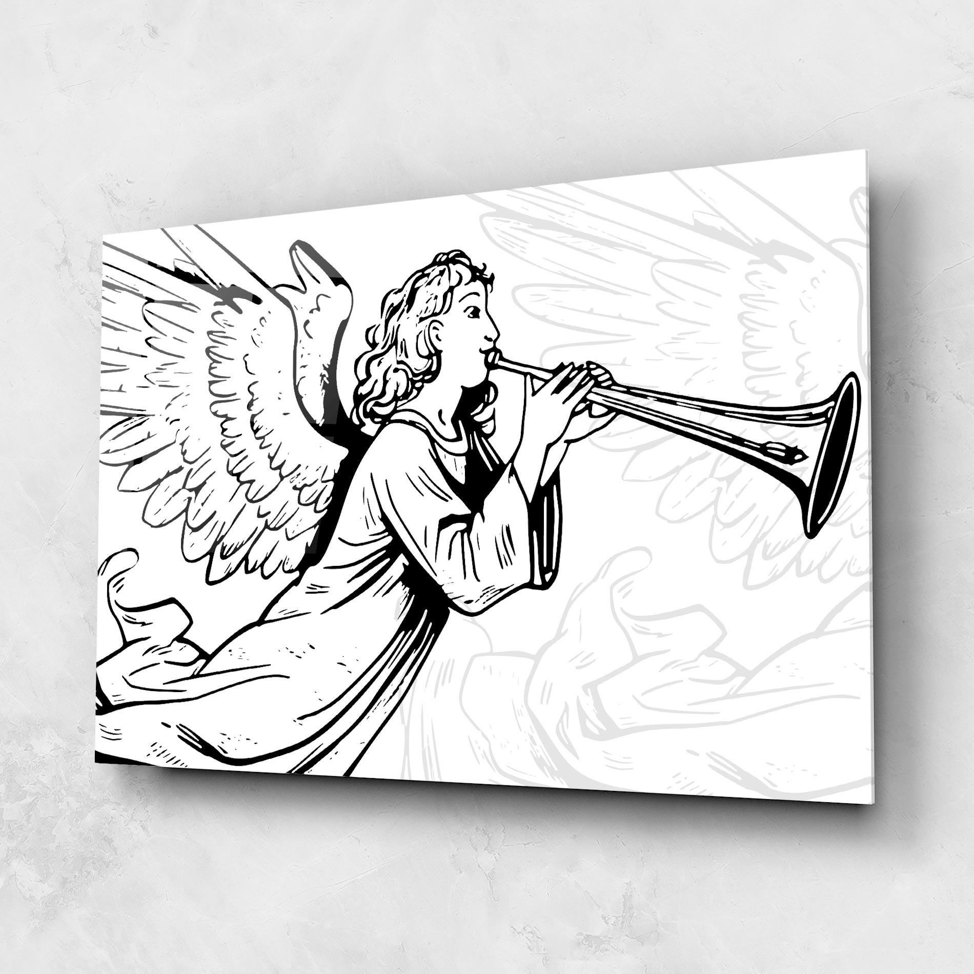 Üvegkép Angel Music mockup 1