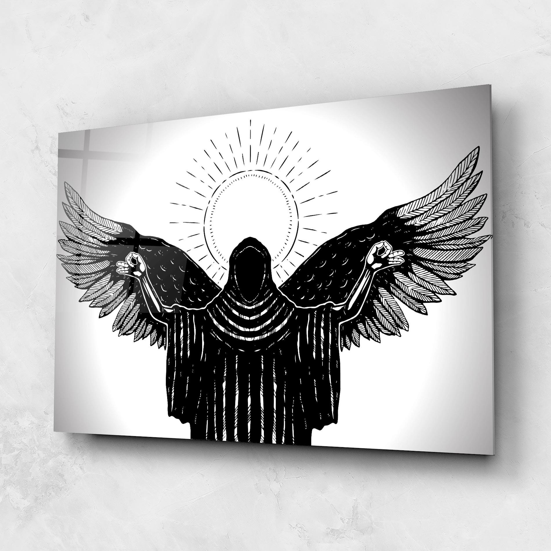 Üvegkép Angel Sun mockup 1