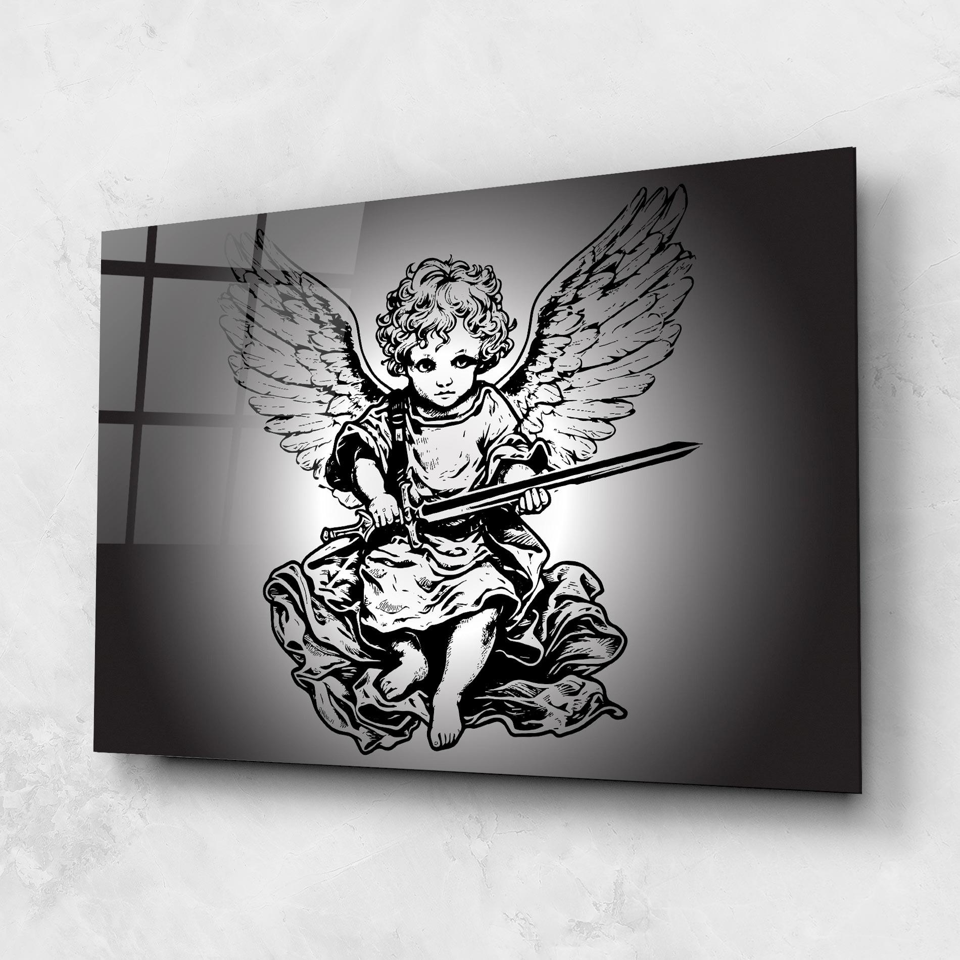Üvegkép Angel Sword mockup 1