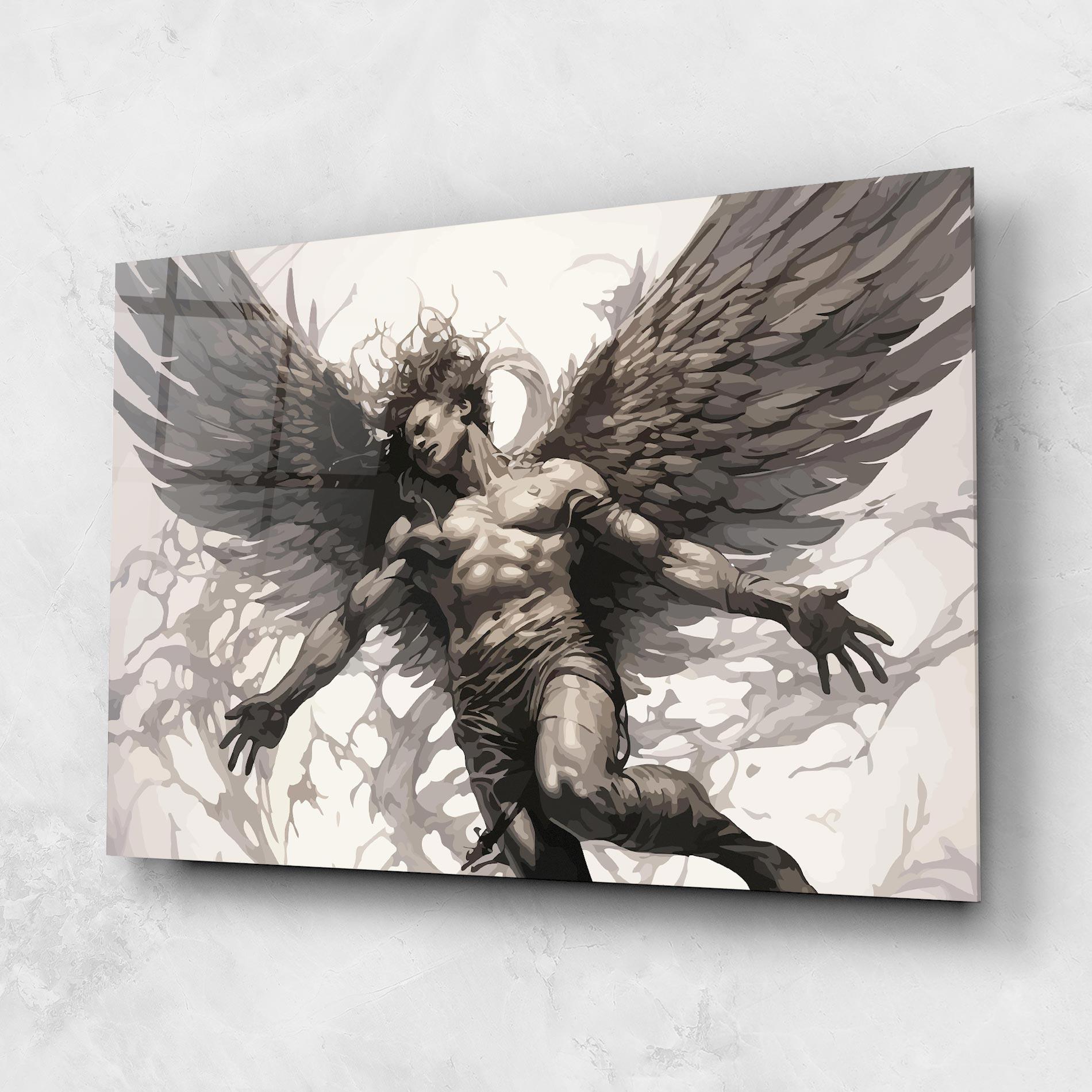 Üvegkép Falling Angel mockup 1